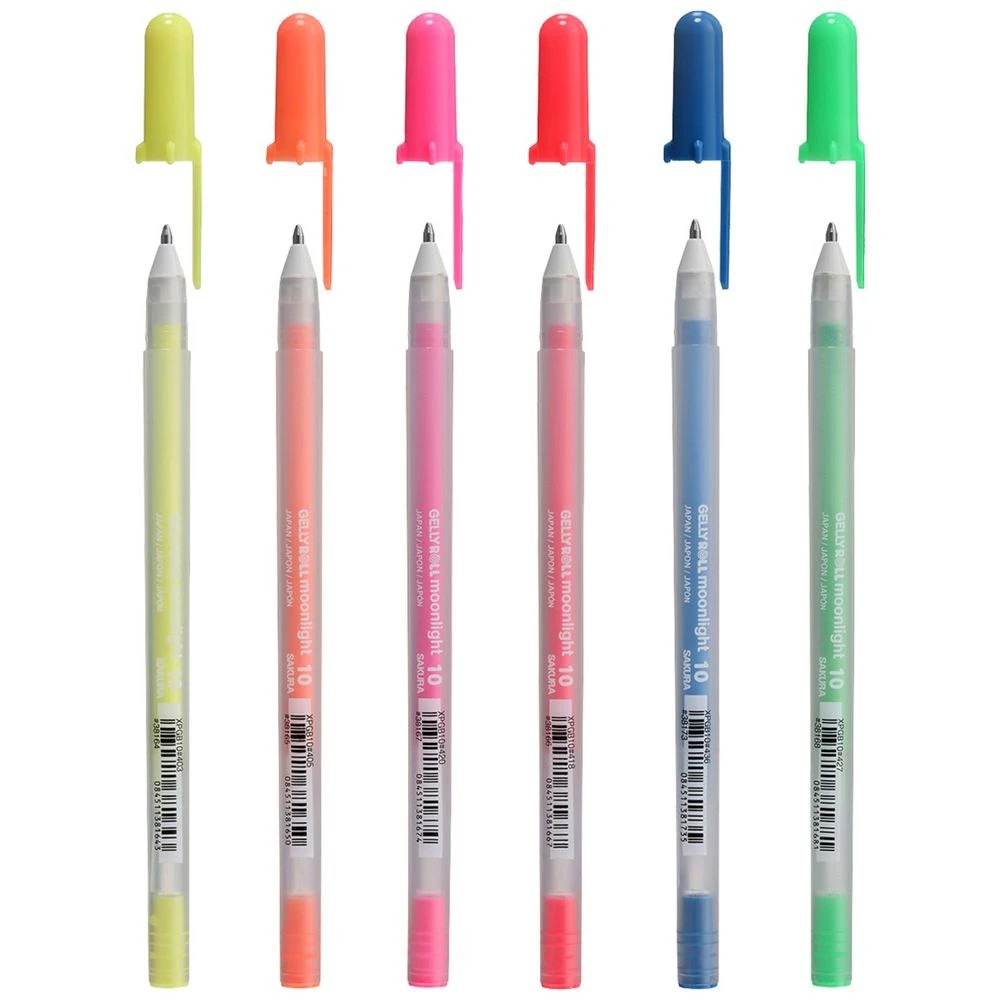 2 Sakura Gellly Roll Pen Moonlight Fluoroescent 6 Pack, 2 of 3