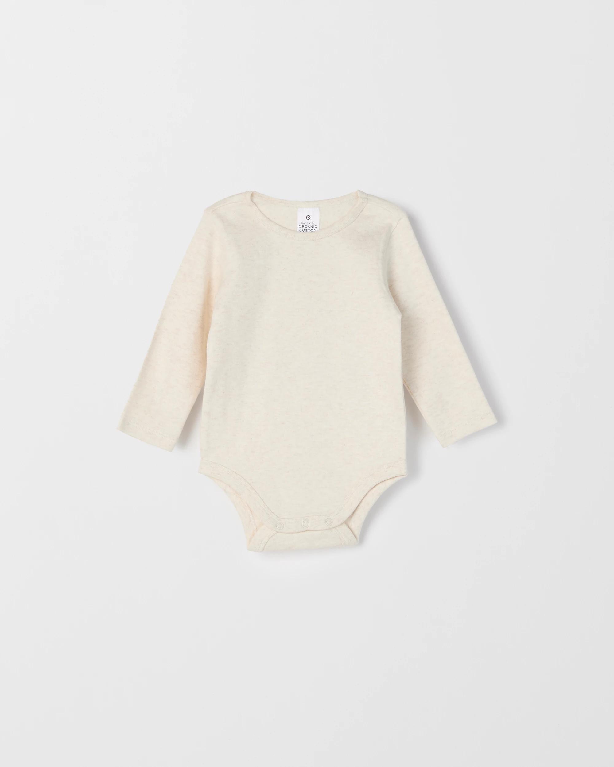 3 Target Baby Baby Organic Cotton 3 Pack Long Sleeve Bodysuit PINKS, 3 of 4