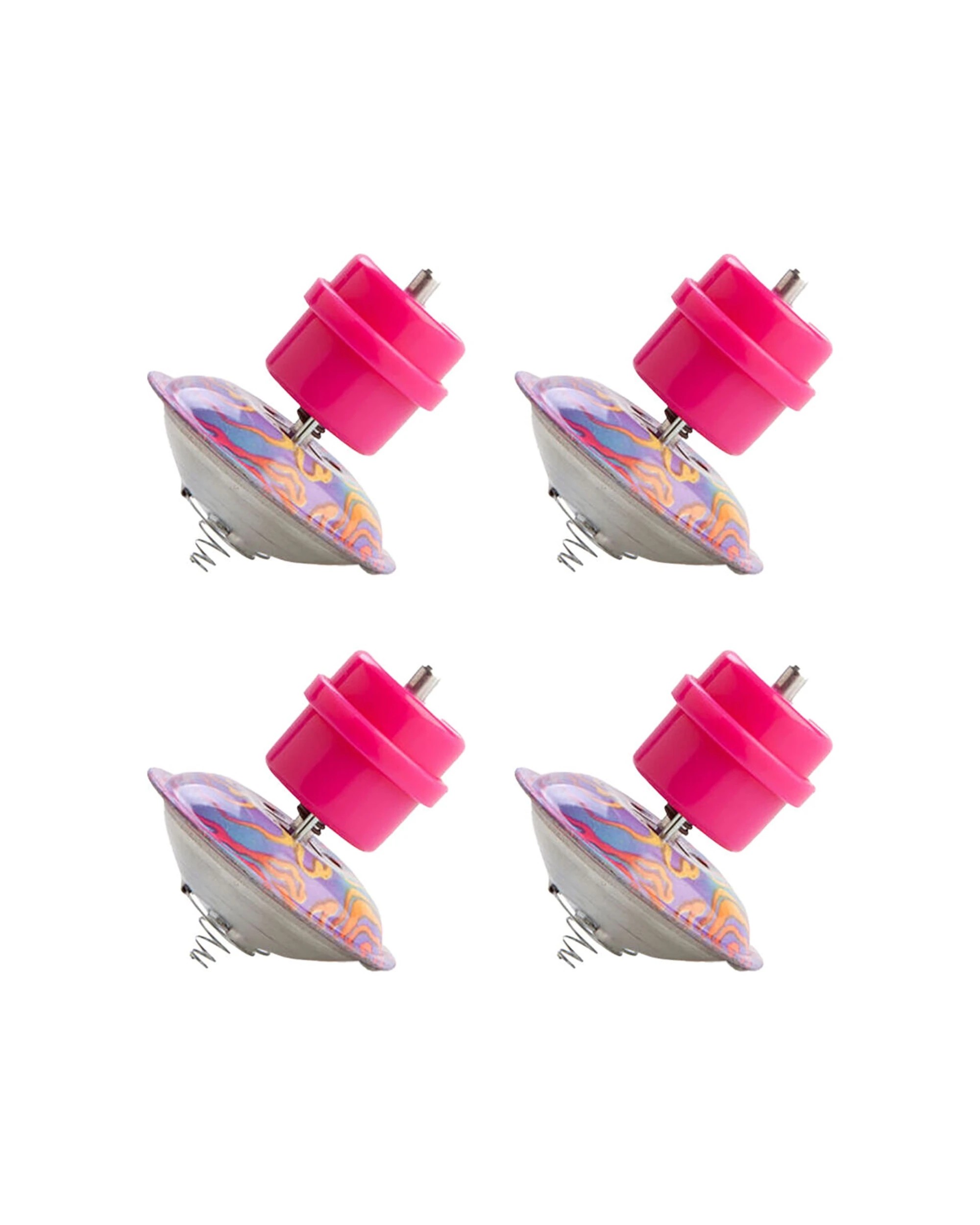 1 MDI 4PK Metal Hopping Spinning Top Retro Desk Toy Set 3.6x5.6cm - Assorted, 1 of 5