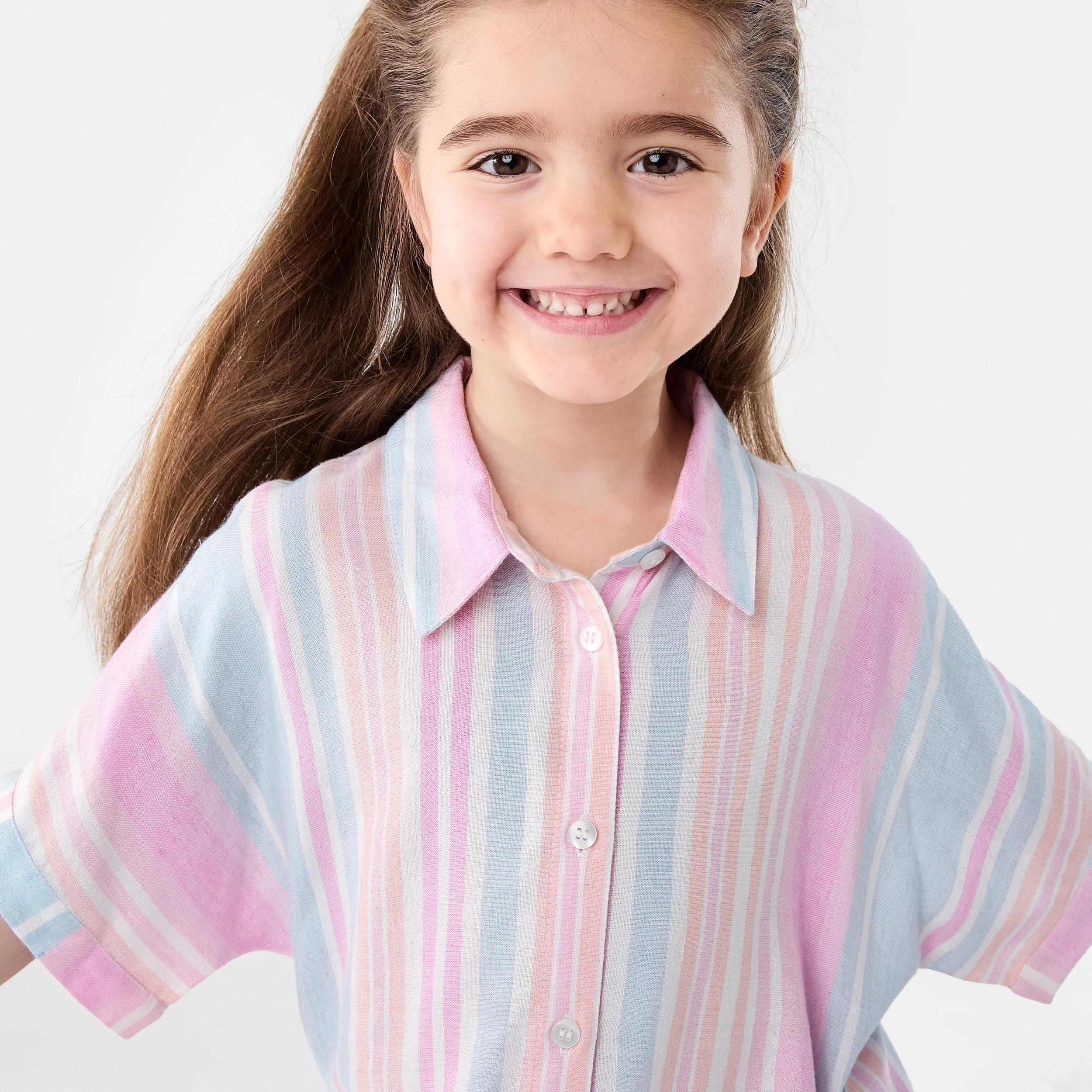 3 Oversize Woven Shirt Mul Stripe, 3 of 8