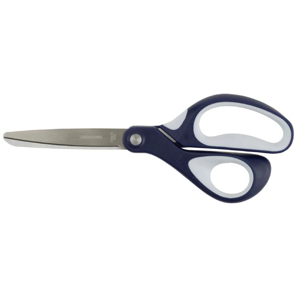 1 J.Burrows Comfort Grip Scissors Left Handed 8"/203mm, 1 of 3