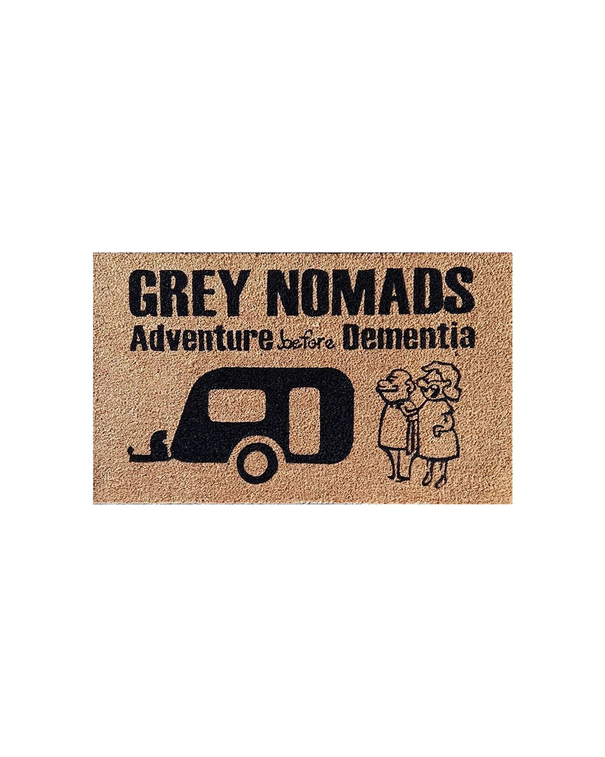 1 Solemate PVC Nomads 45x75cm Doormat PVC Backed Coconut Coir Home Furnishings - Natural, 1 of 2
