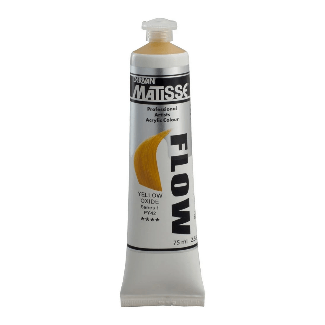1 Derivan Matisse Flow Paint 75mL Yellow Oxide S1, 1 of 2
