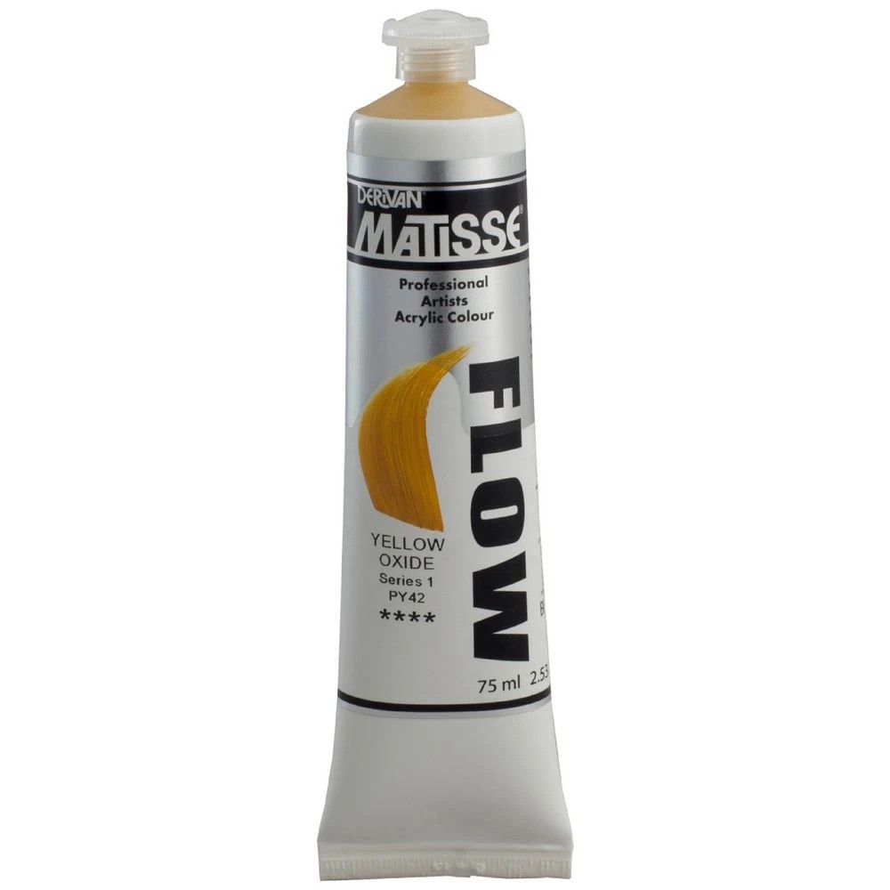 1 Derivan Matisse Flow Paint 75mL Yellow Oxide S1, 1 of 2