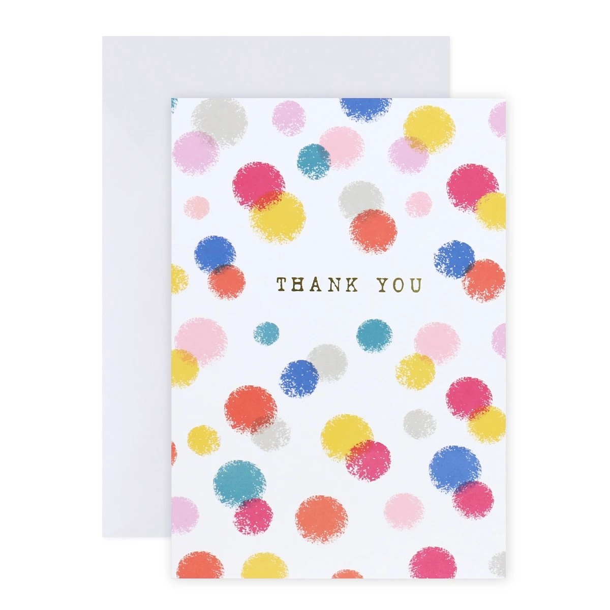 1 Hallmark Midi Colossal Thank You Greeting Card - Colourful Confetti, 1 of 2