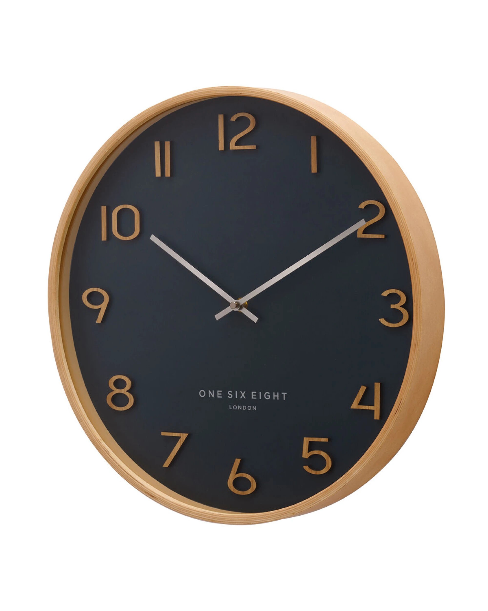 2 One Six Eight London Wallace Silent Wall Clock - 30cm - Petrol Blue - Blue, 2 of 3