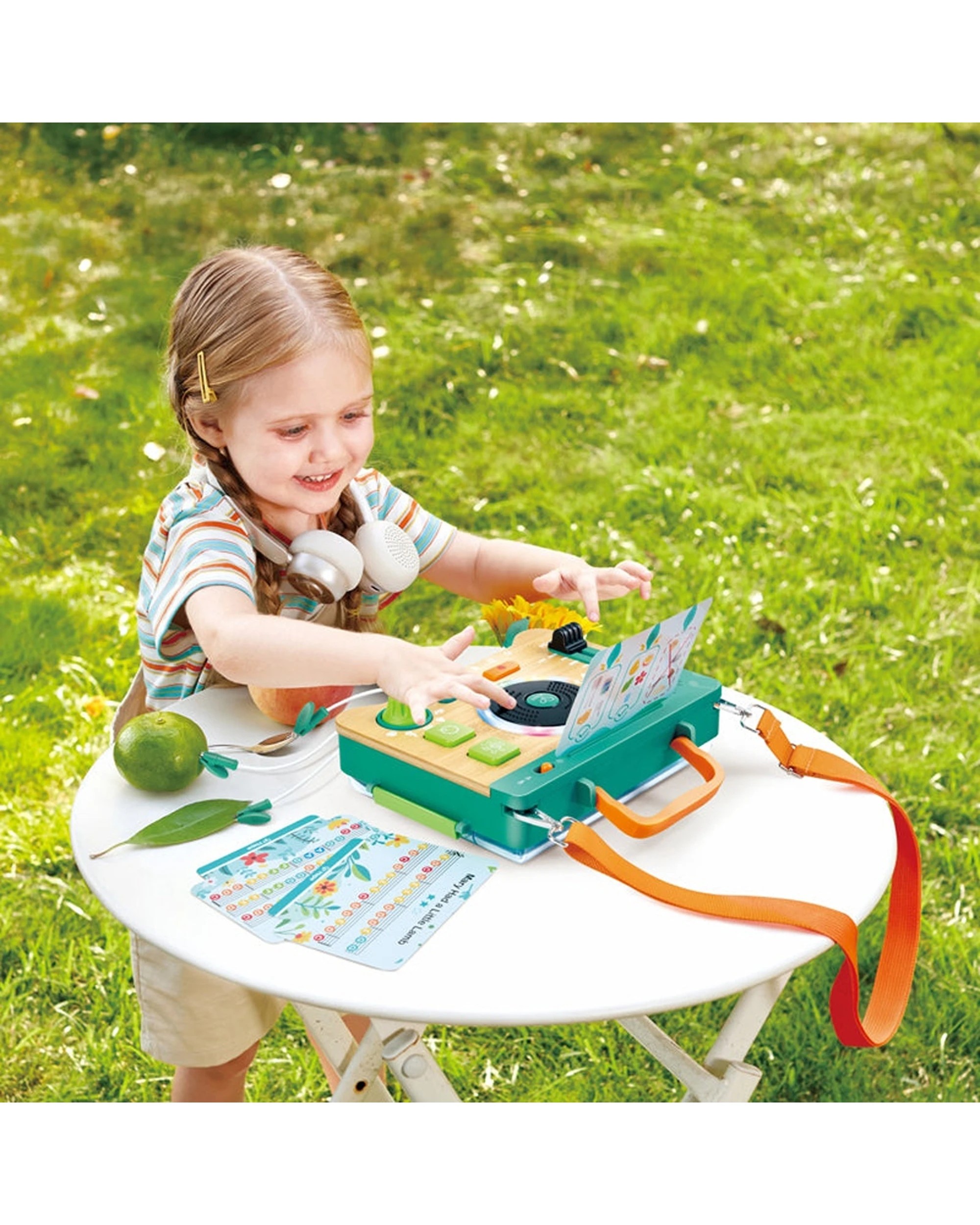 3 Hape Natures Melodies Lab Kit Wooden Musical Toy With DJ Controls For Kids - Multi, 3 of 3