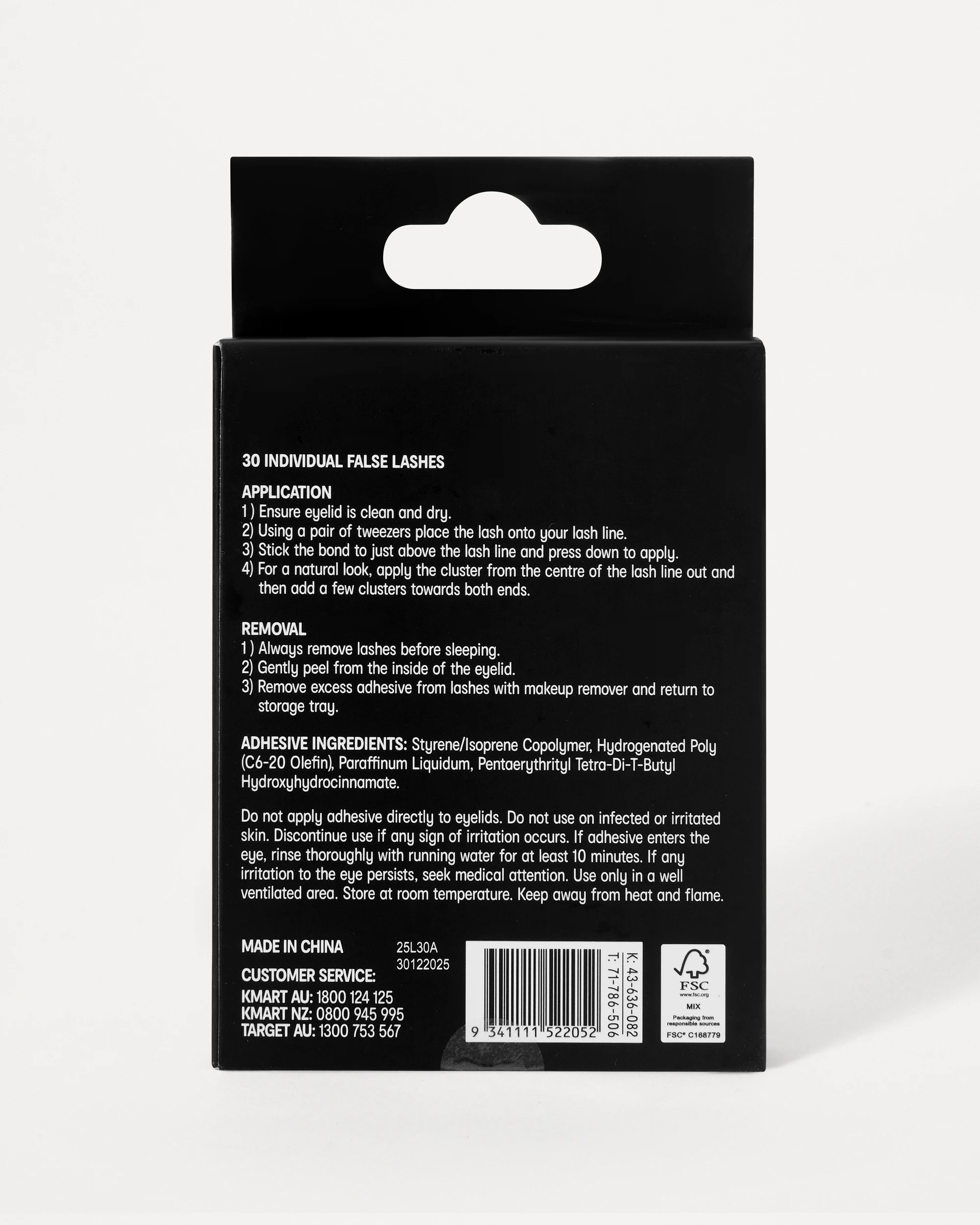 5 OXX Cosmetics 30 Pack Pre-glued False Lashes - No. 313, 5 of 5