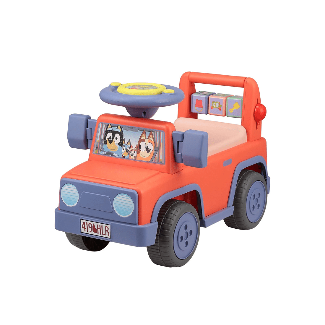 1 Bluey Foot-to-Floor Ride-On Toy - Red, 1 of 9
