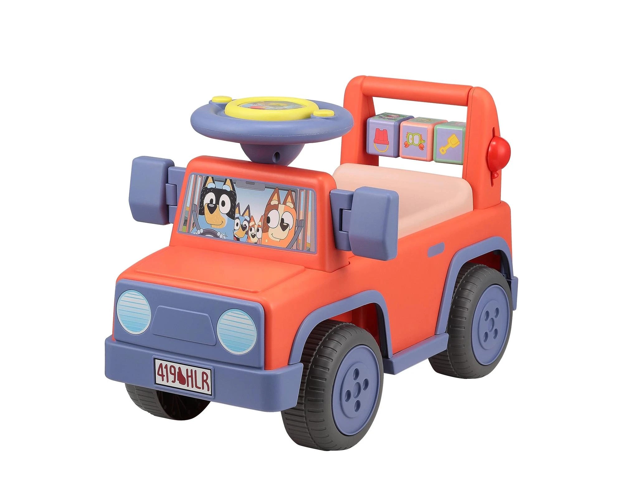 1 Bluey Foot-to-Floor Ride-On Toy - Red, 1 of 9