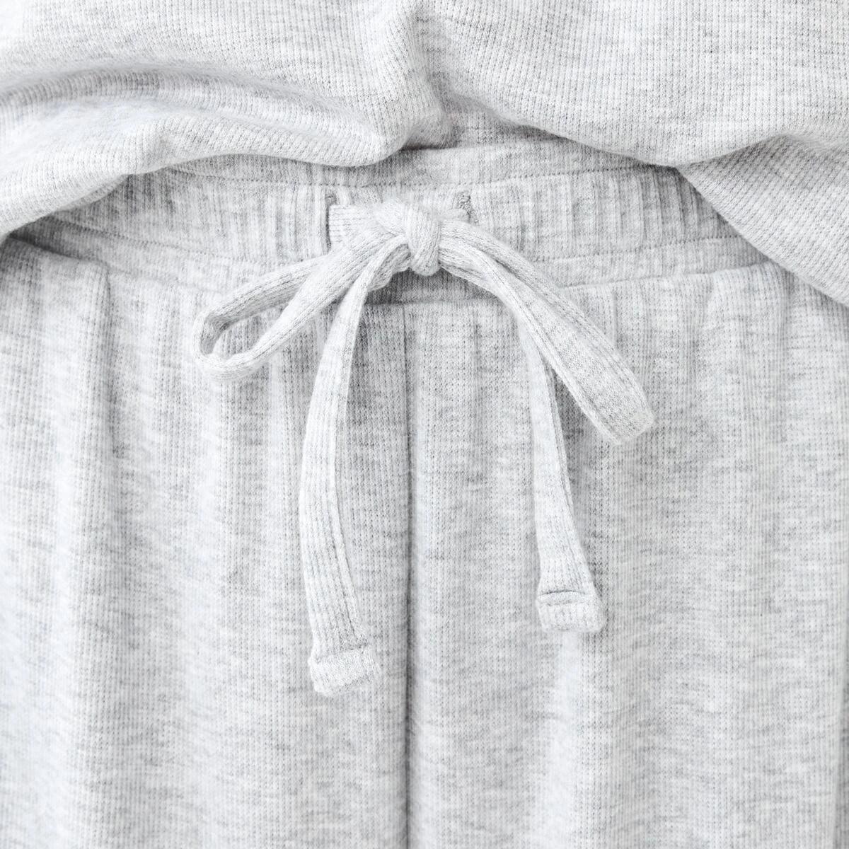 4 Rib Wide Leg Comfort Pants SILVER MARLE, 4 of 6