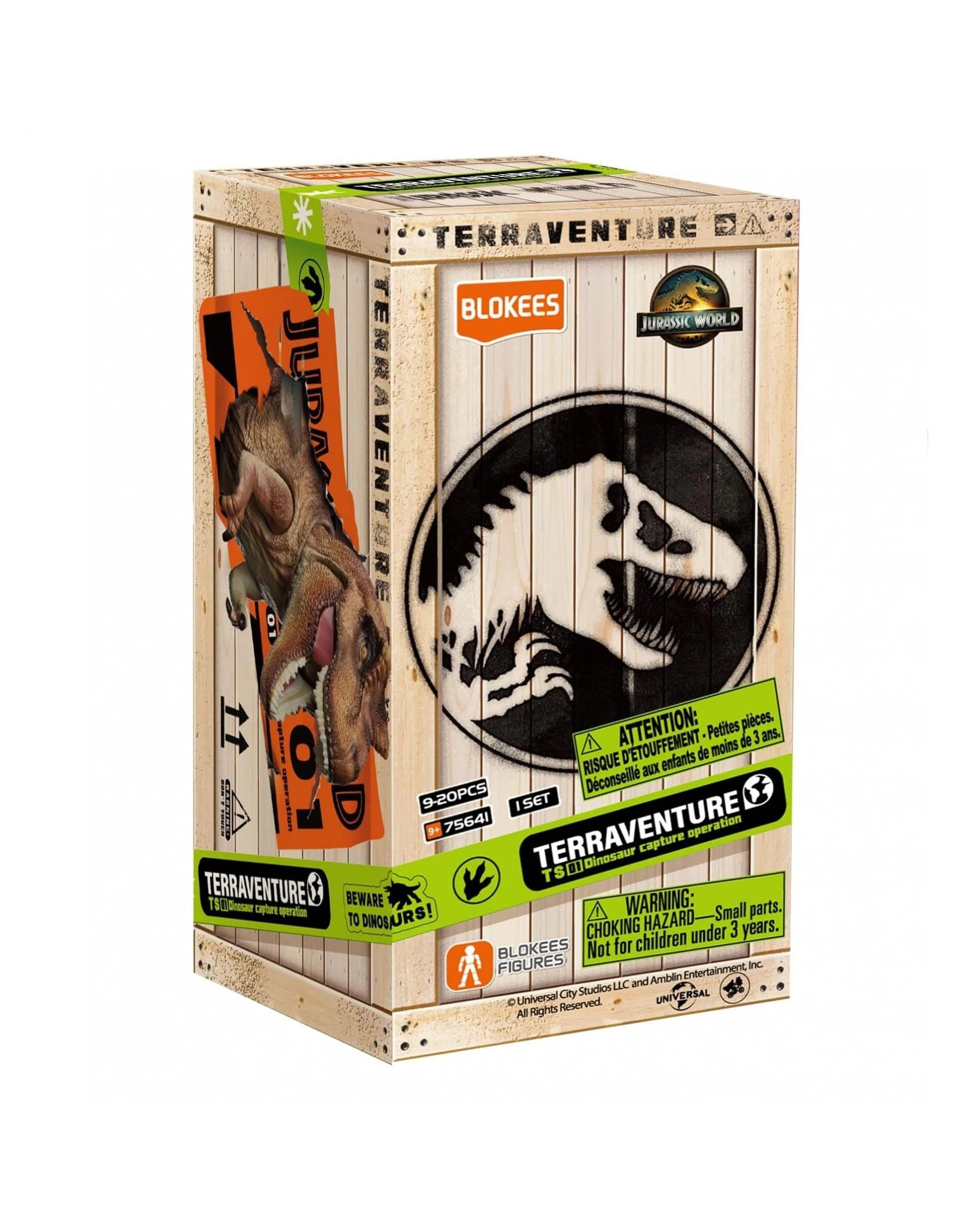 3 Blokees Jurassic World Terraventure Model Kit Blind Box Full Case Set of 12, 3 of 10