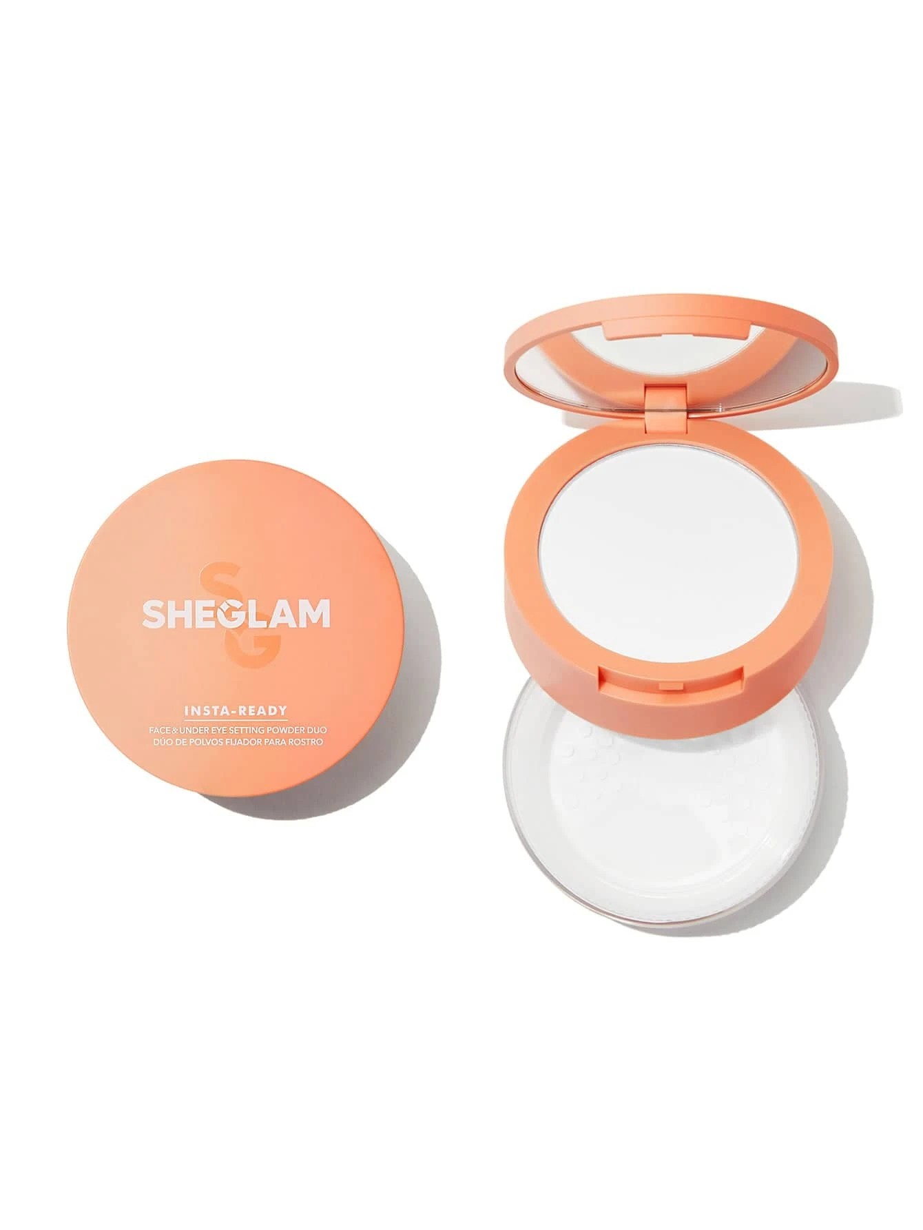 1 SHEGLAM Insta-Ready Face & Under Eye Setting Powder Duo - Translucent, 1 of 5