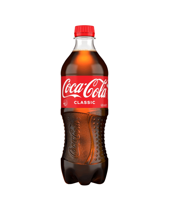 Coca-Cola Classic Soft Drink Bottle 600ml