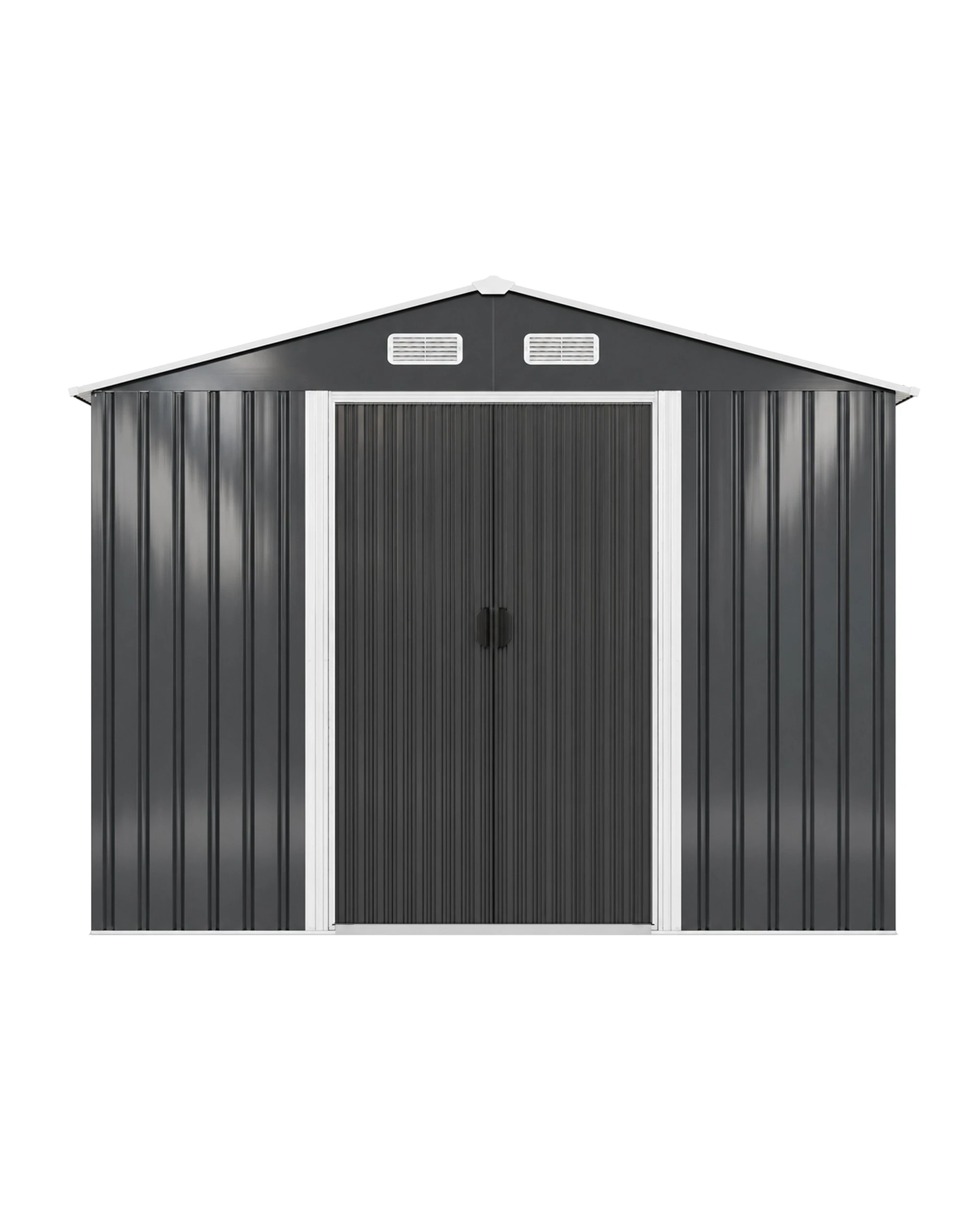 Advwin Garden Shed 8 x 10 FT Galvanised Steel Outdoor Storage Shed ...