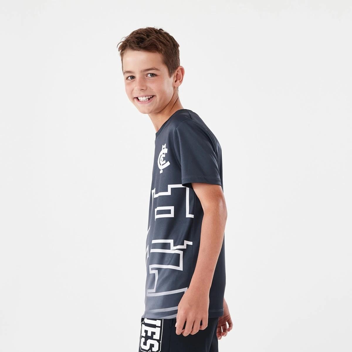 3 Official AFL Kids Training T-shirt Carlton, 3 of 10