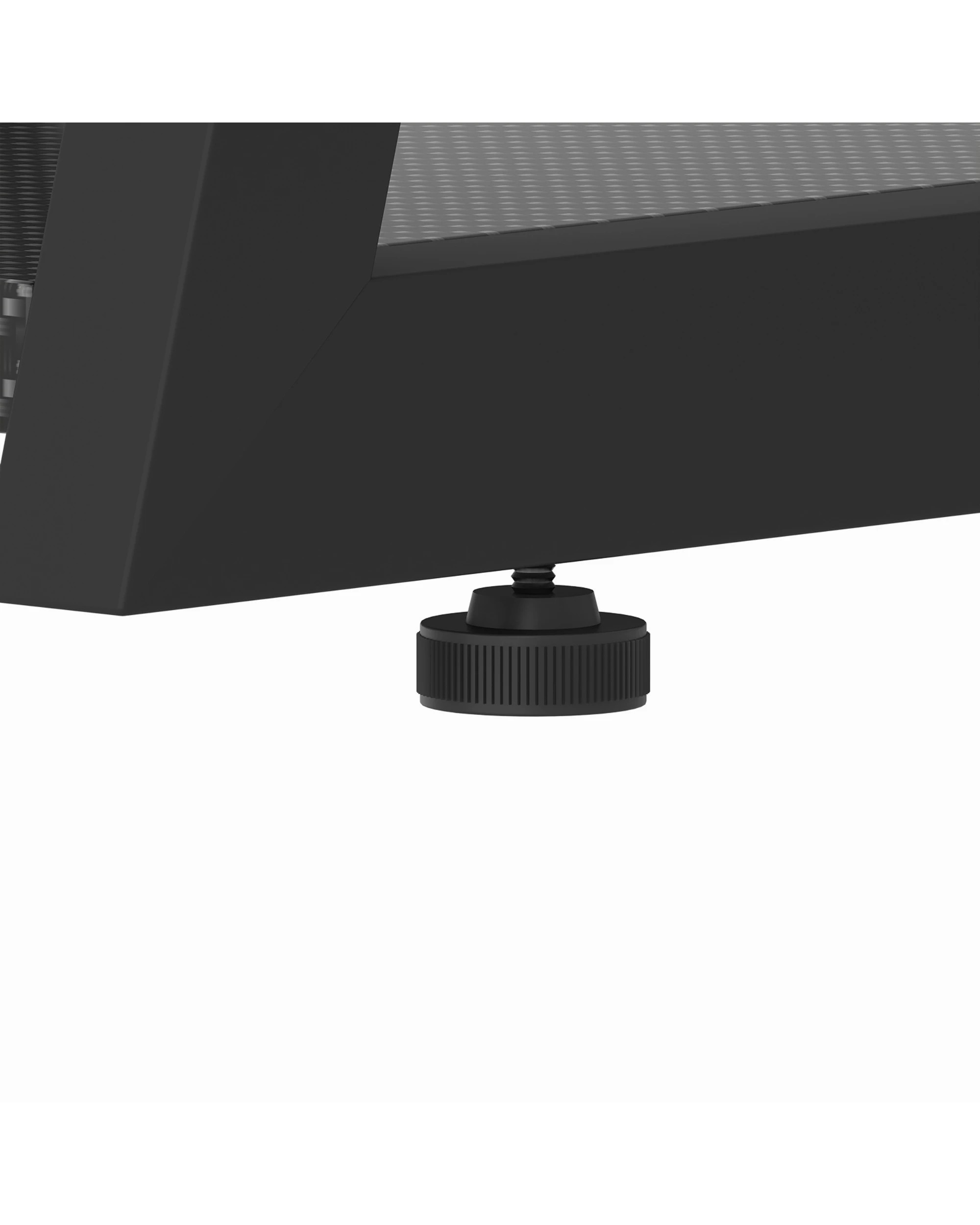 9 Ufurniture 100cm L Shape Gaming Desk, RGB LED Lights, Power Outlet, Corner Gamer Table with Monitor Stand - Black, 9 of 9