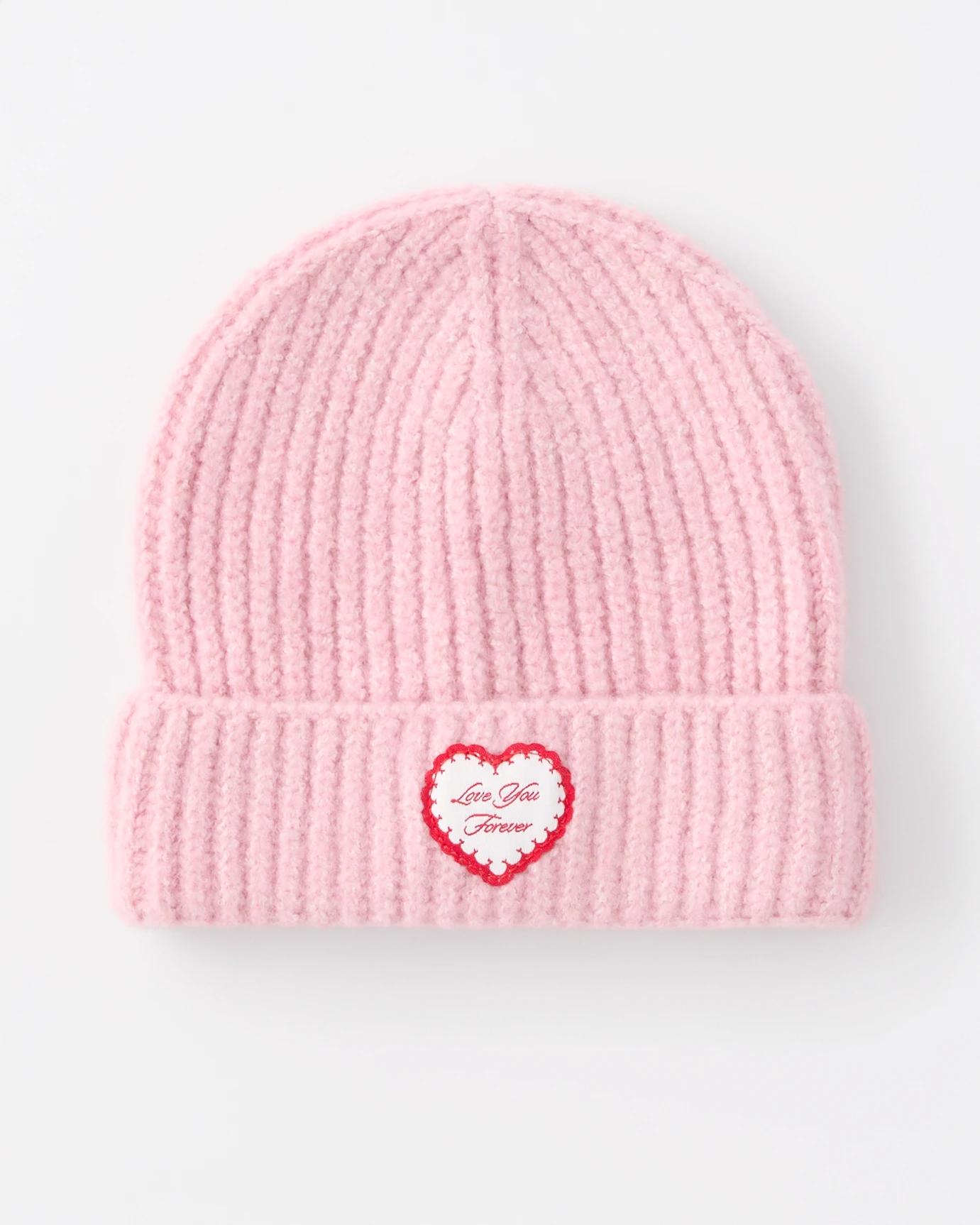 1 Cosy Fisherman Beanie Pnk Hrt, 1 of 3