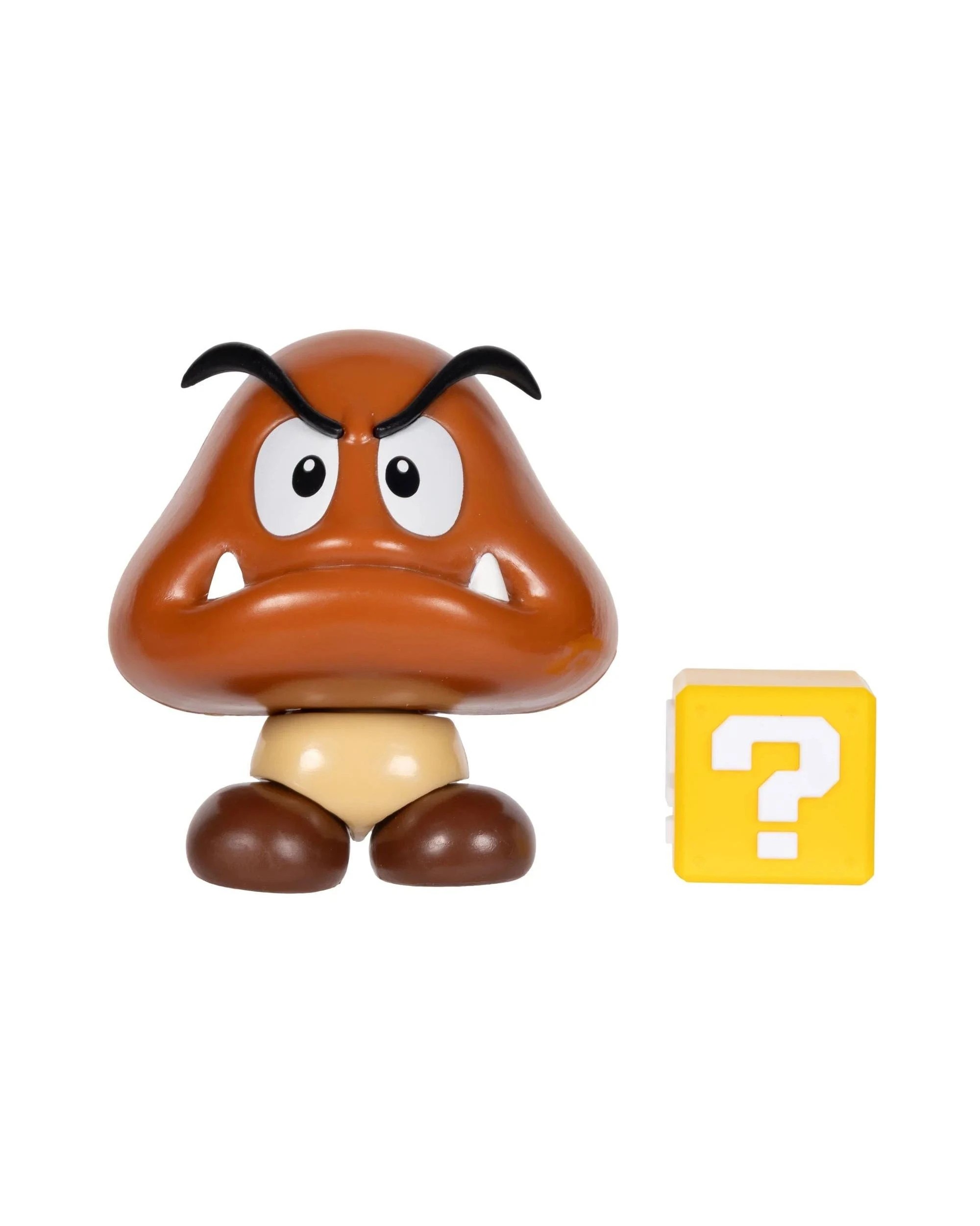 2 Super Mario Goomba with ? Block 4 inch Figure, 2 of 3