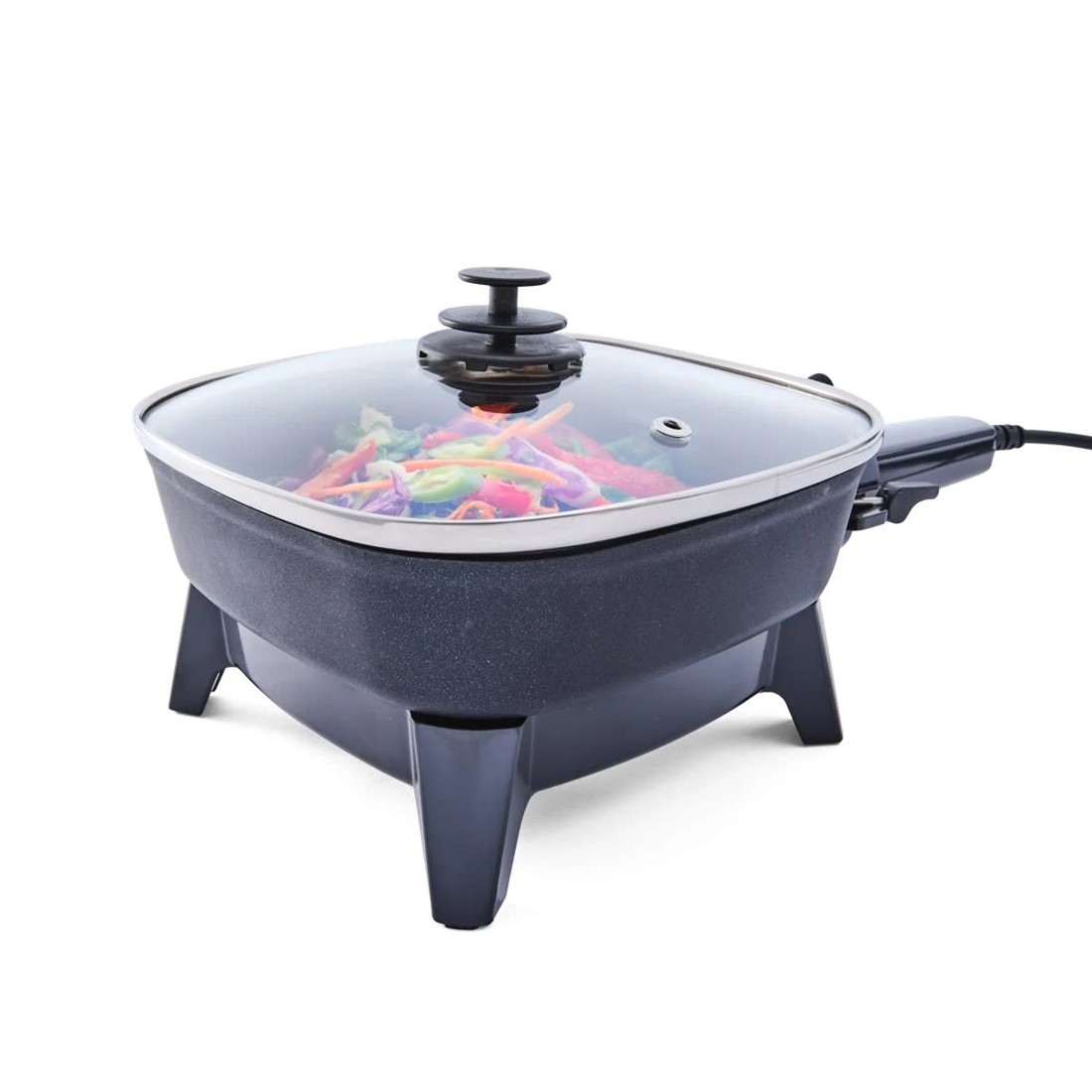 1 Mini Electric Frypan - Black, 1 of 10