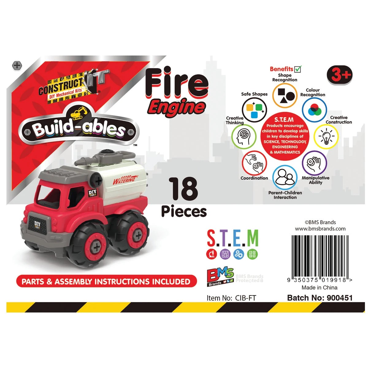 6 Construct-It Build-ables - Fire Engine, 6 of 6