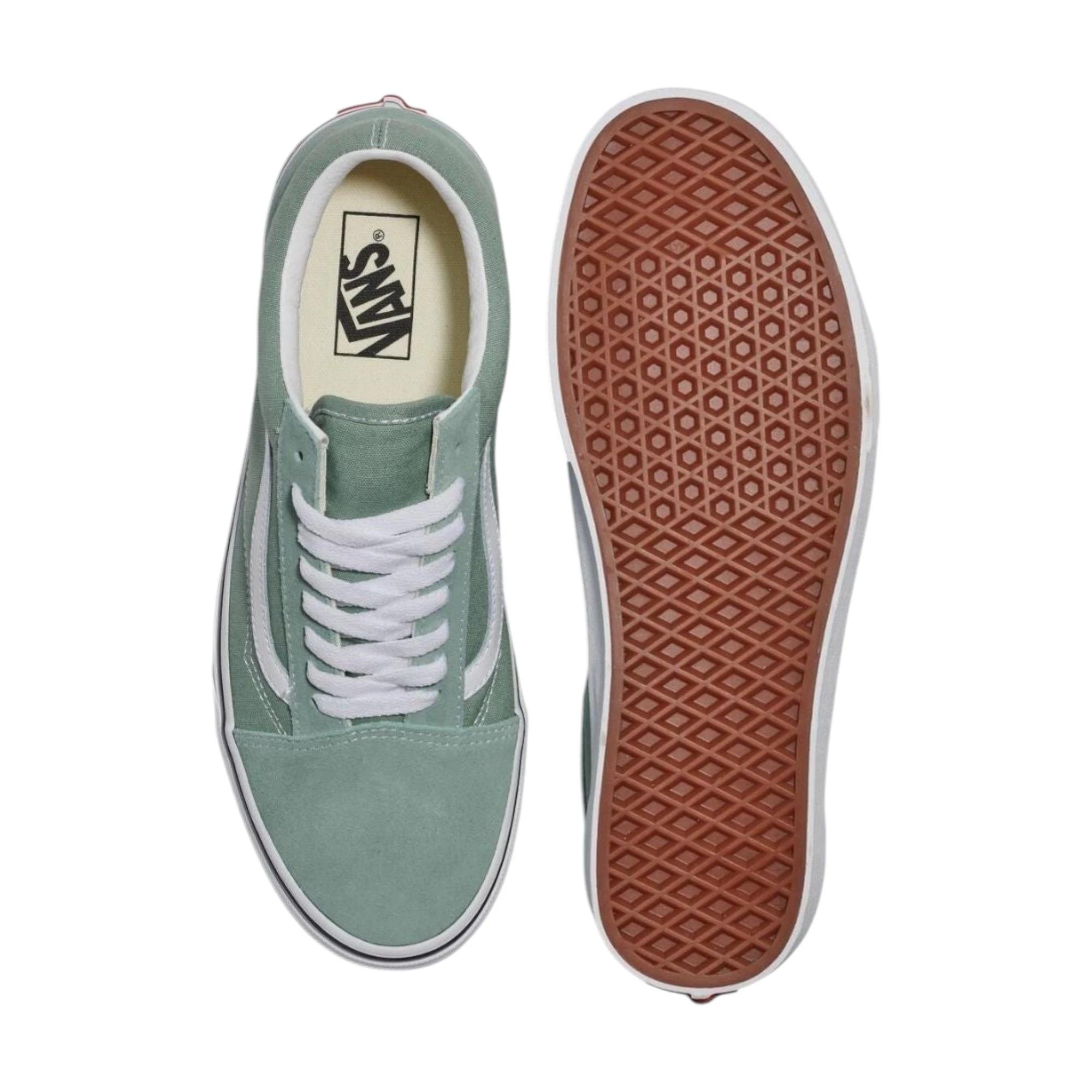 4 Vans Unisex Old Skool Colour Theory Iceberg Green Lace Up Shoes GREEN, 4 of 4