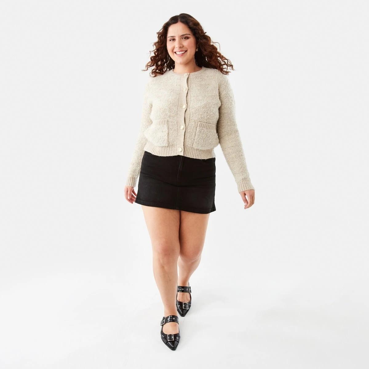 2 Pocket Textured Cardigan Bge Otml, 2 of 7
