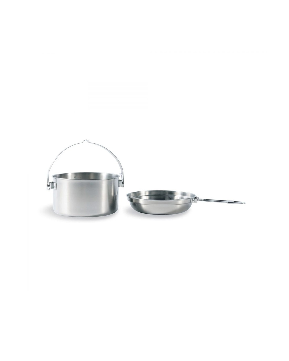 Tatonka Scout Kettle Pot And Pan Set 1.6L Stainless Steel Camping ...