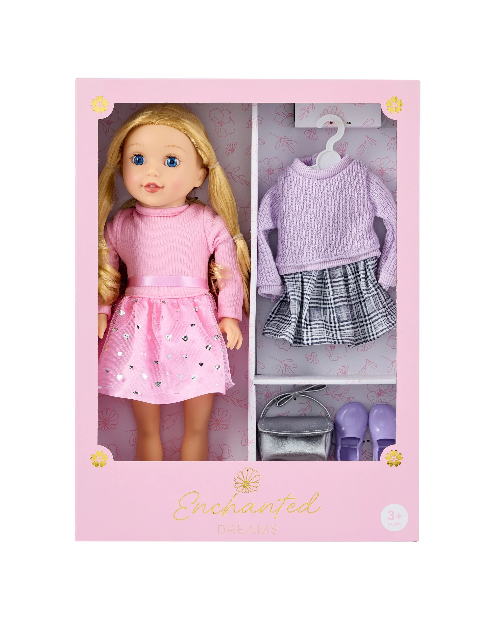 1 38cm Enchanted Dreams Doll and Wardrobe Playset, 1 of 8
