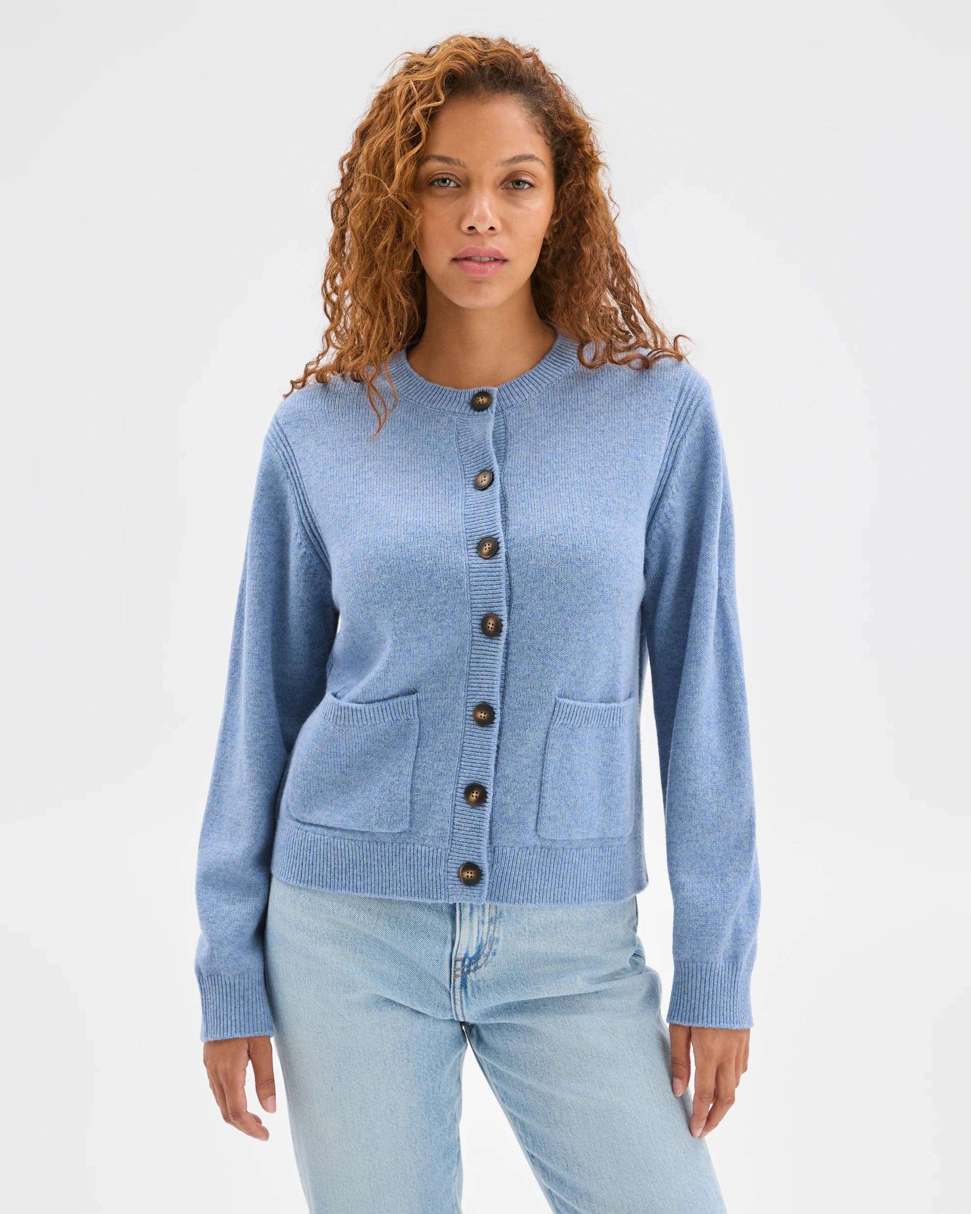 3 Target Woman Australian Lambswool Cardigan MINERAL MIST, 3 of 7