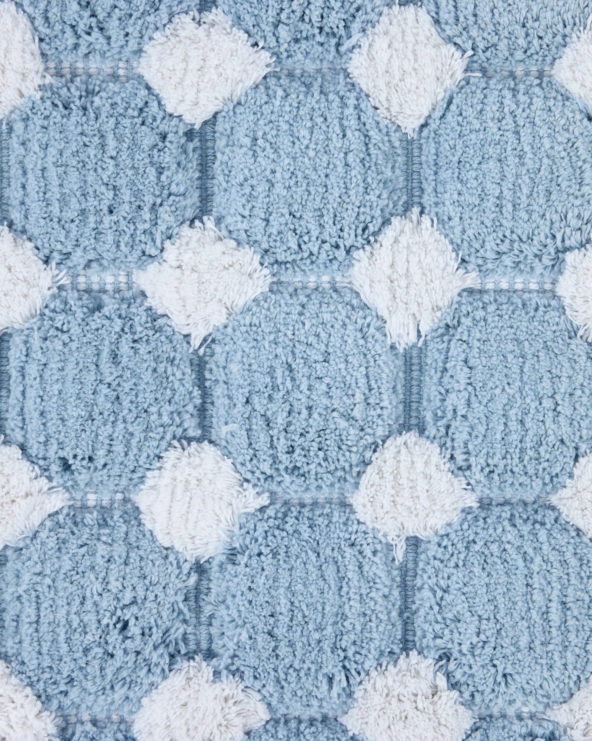 4 Popcorn Bath Mat - Blue, 4 of 5