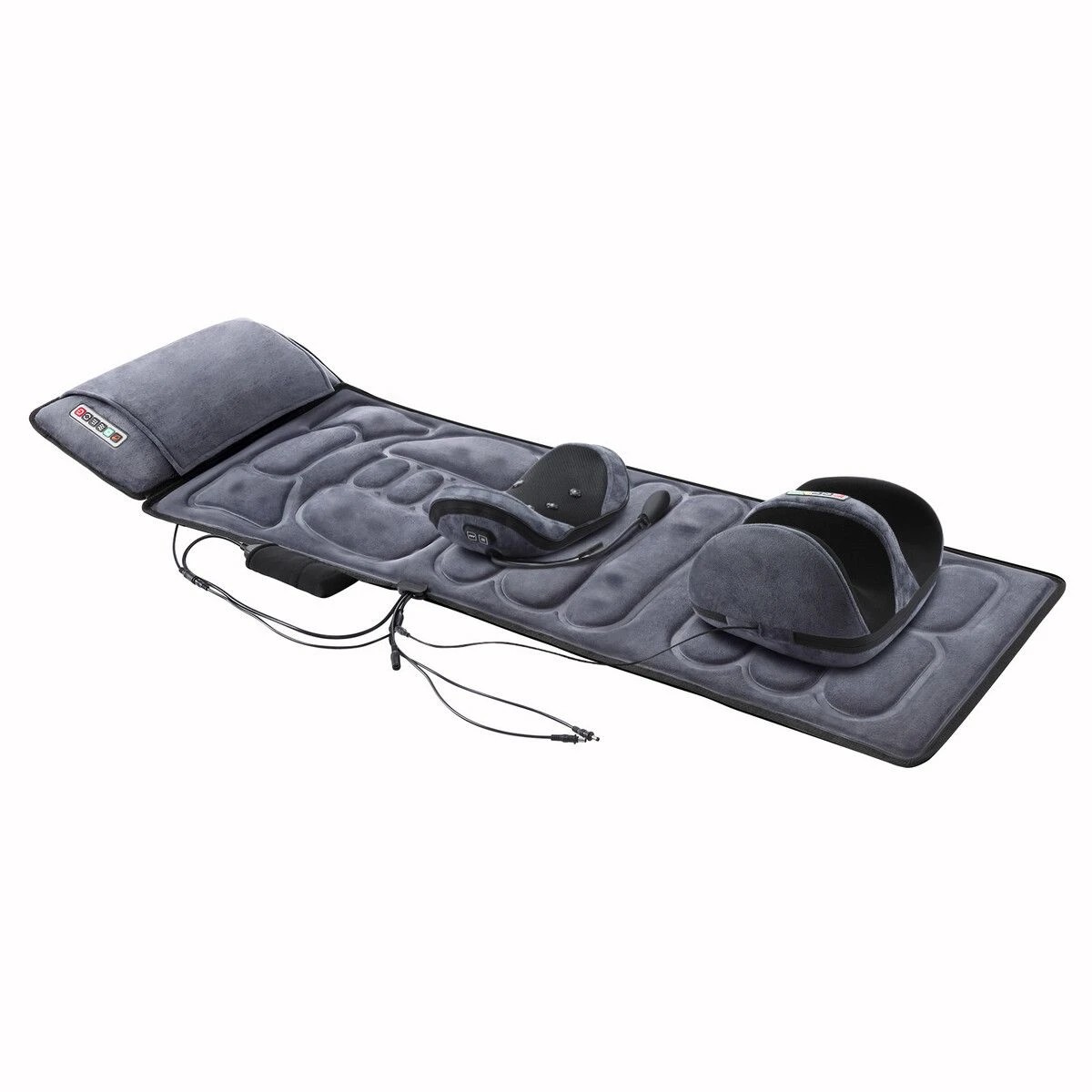 1 HOMASA Heated Massage Mat Full Body Shiatsu Vibration Lumbar Support Heating Neck Back Foot Massager Electric Recliner, 1 of 3