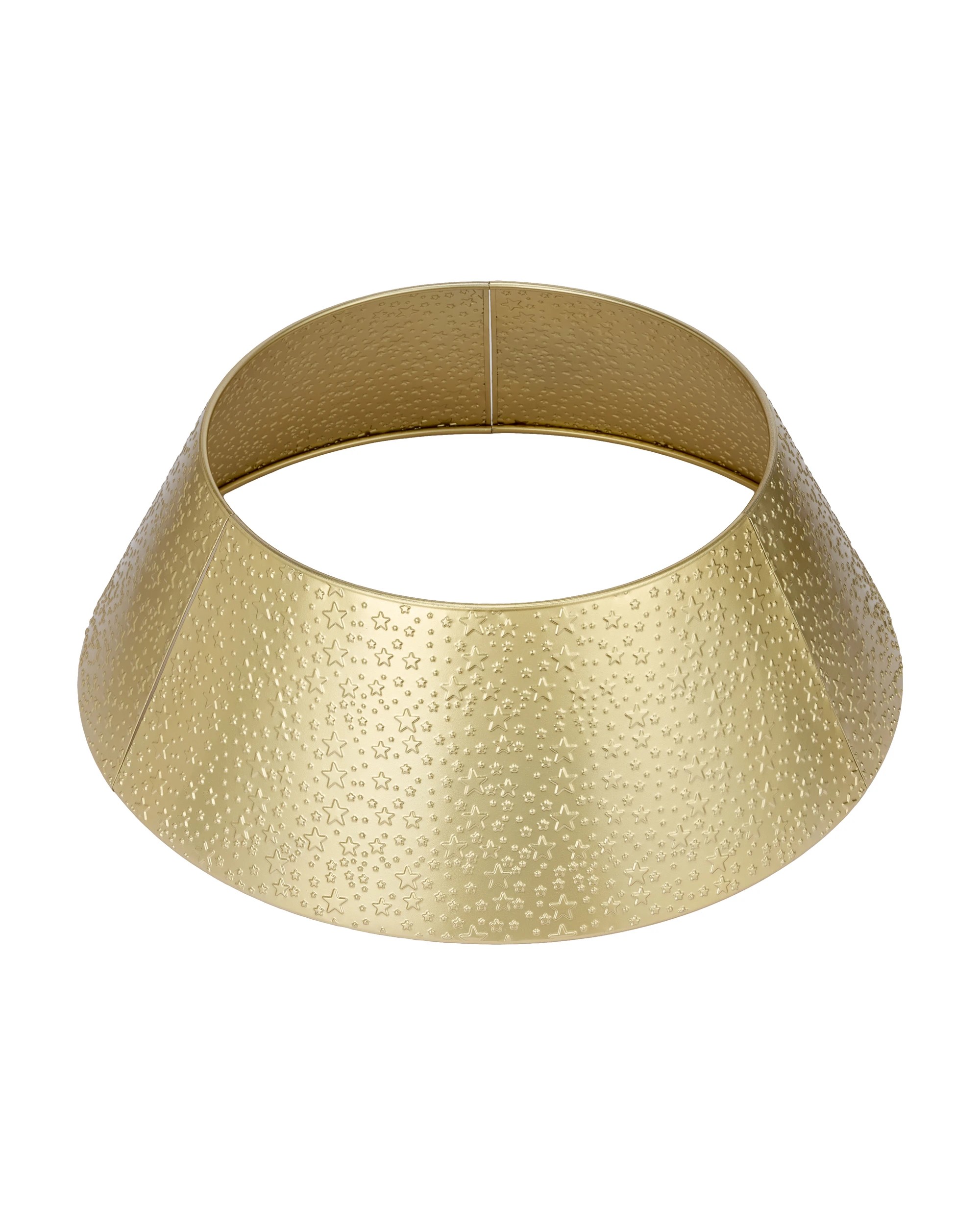 3 Metal Star Print Tree Collar - Gold Look, 3 of 5