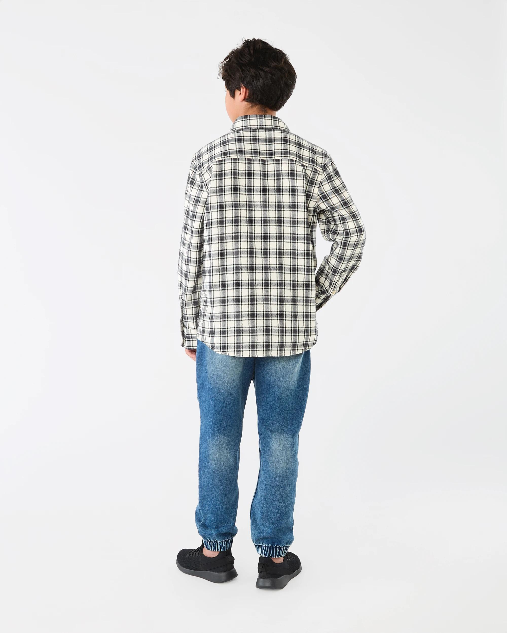 8 Brushed Check Shirt Blk Wht Ck, 8 of 8