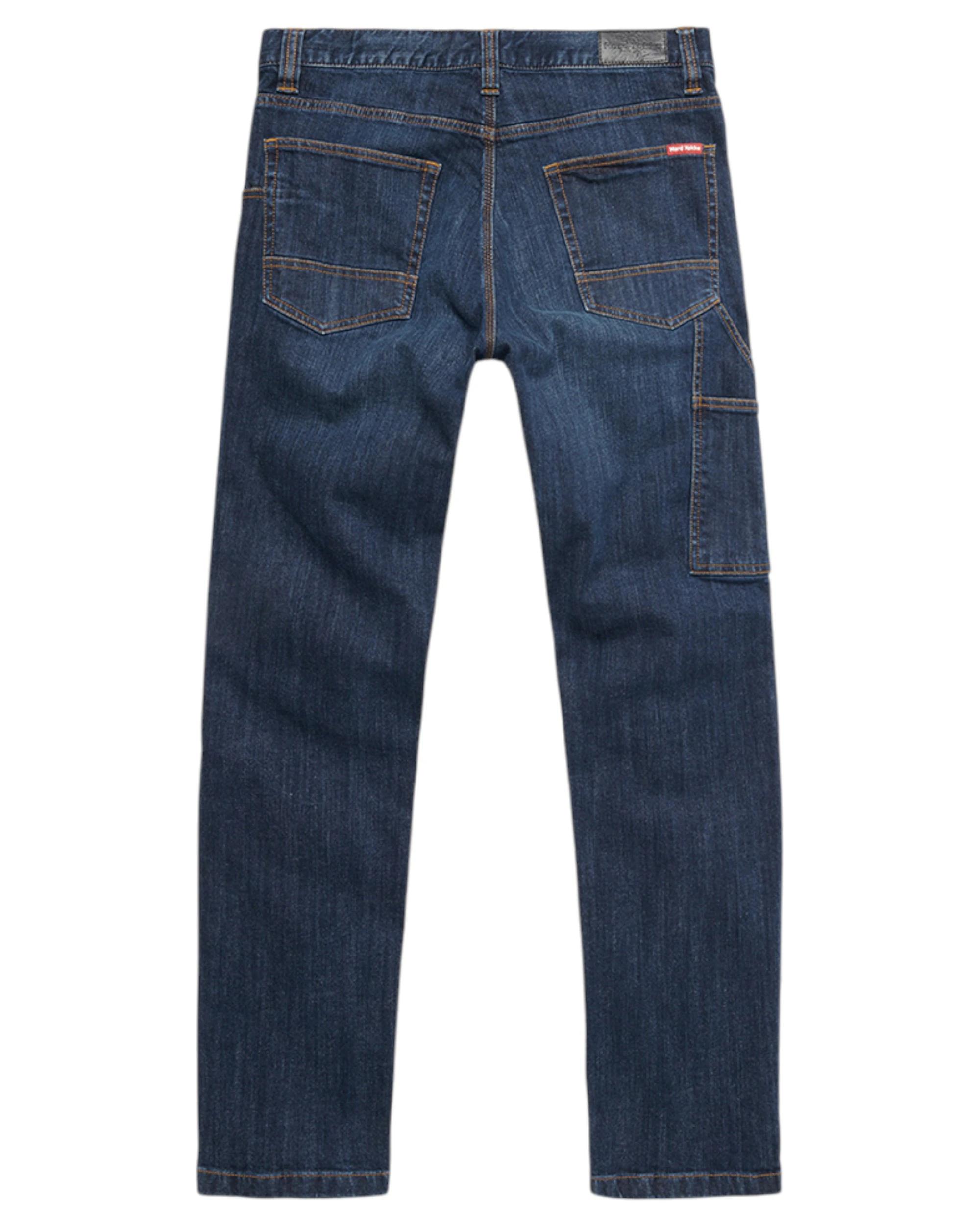 8 Hard Yakka Mens Heritage Slim Fit Jeans Tough Denim INDIGO, 8 of 8
