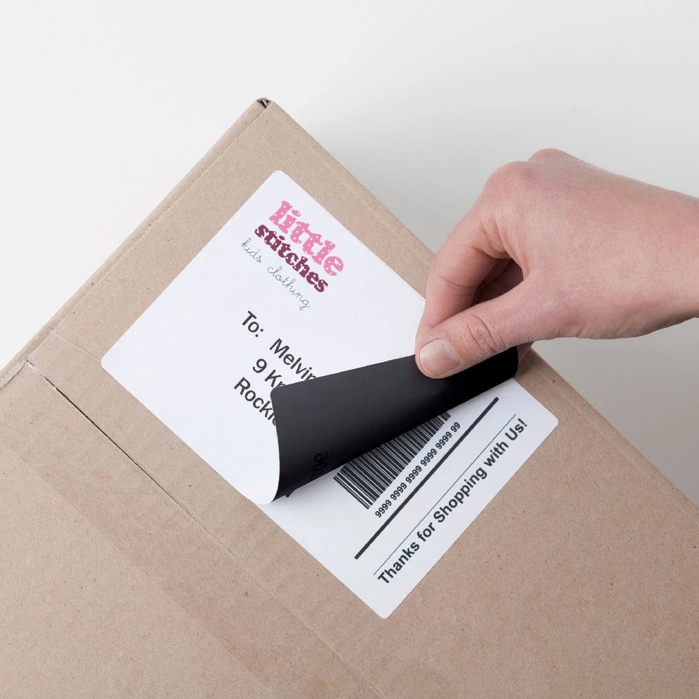 6 Avery 2UP Inkjet Laser Shipping Labels White 25 Sheets, 6 of 8