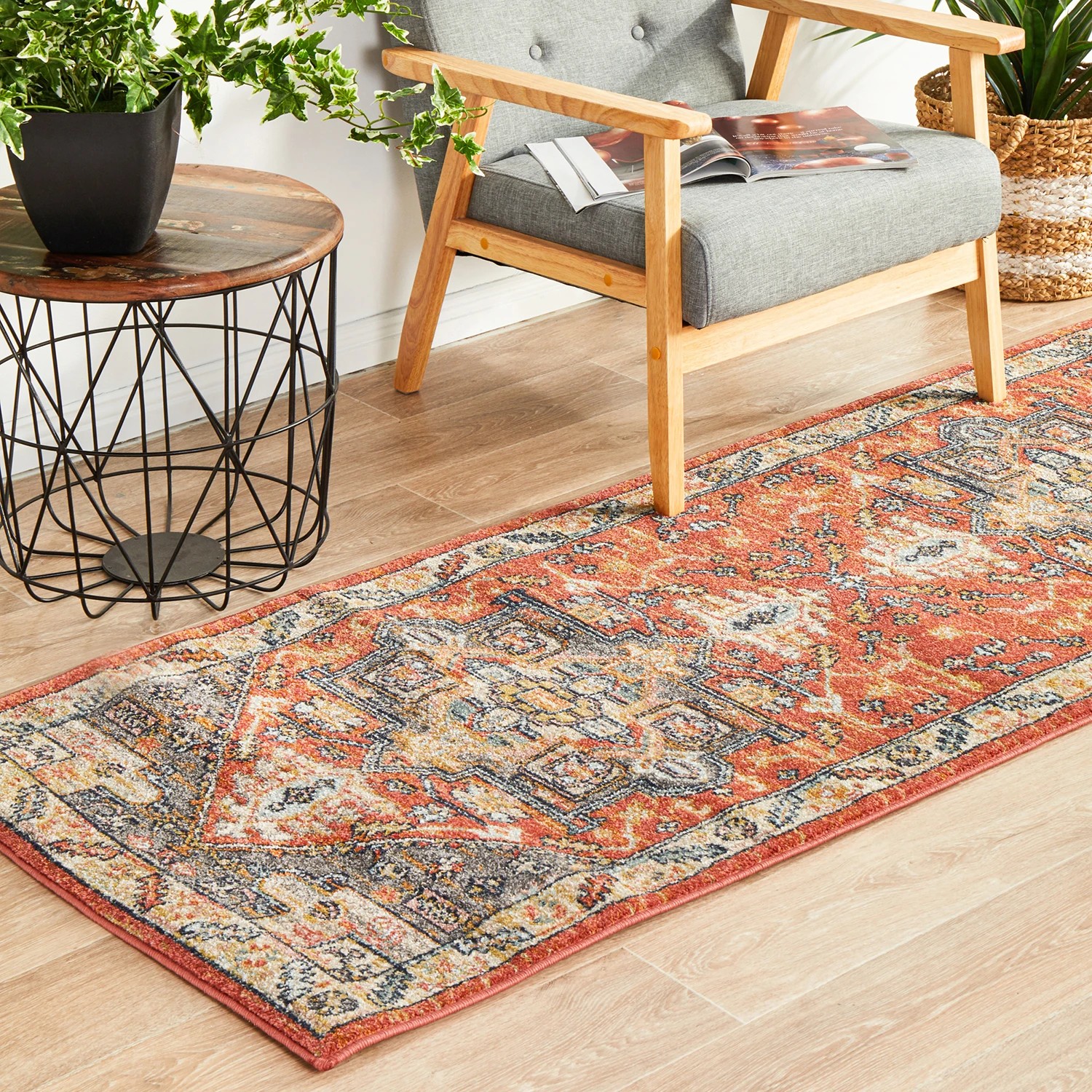 3 Common Ground Rugs Eterna 850 300x80cm - Medium Runner Power Loomed Pet Friendly Rug - Brown, 3 of 9
