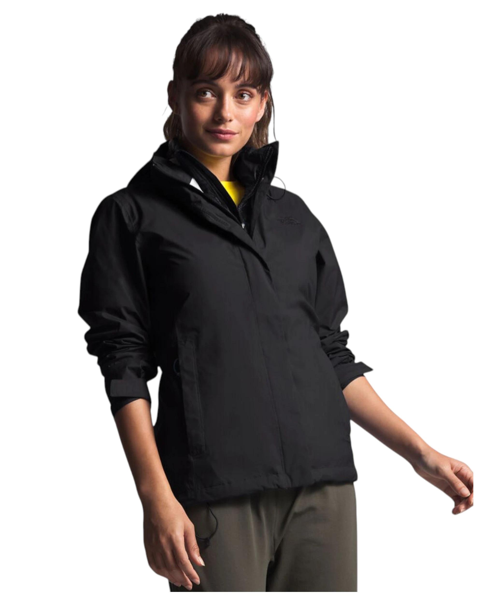 1 The North Face Womens Venture 2 Rain Waterproof Black Jacket BLACK, 1 of 5
