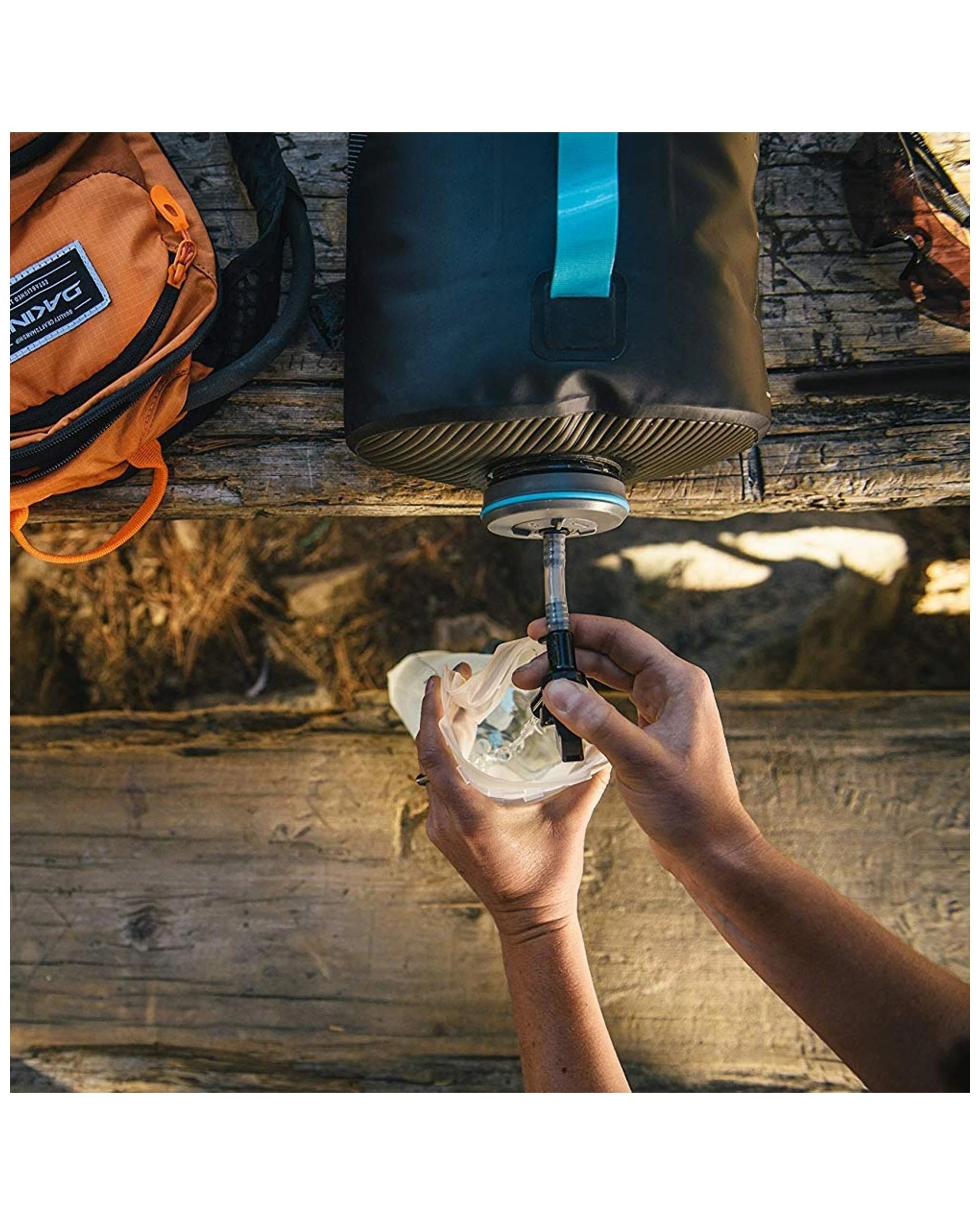 4 Hydrapak Expedition 8 Ltr Water Container Plug-N-Play Cap Collapsible Waterproof - Black, 4 of 8