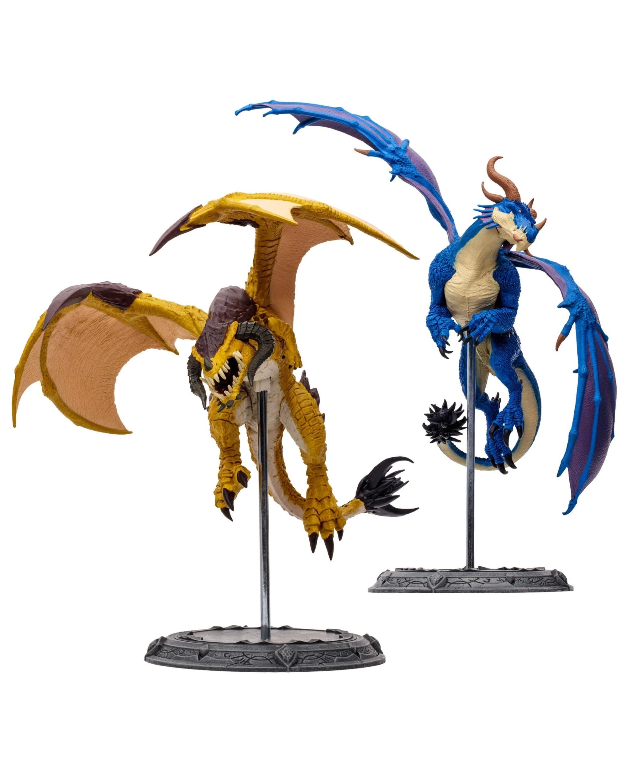 World of Warcraft Bronze Proto-Drake and Blue Highland Drake 1:12 Scale ...