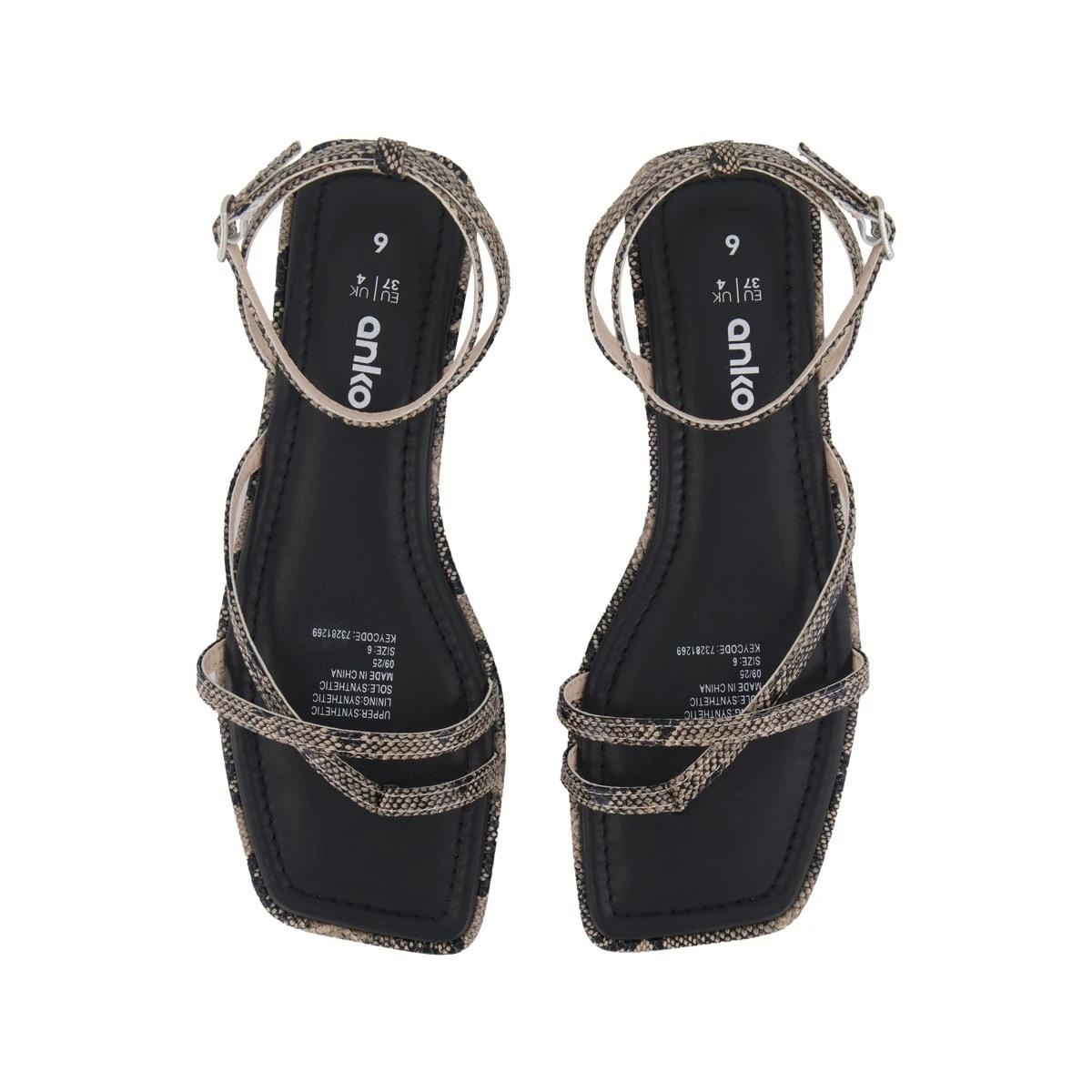3 Strappy Toe Sandals Snake, 3 of 3