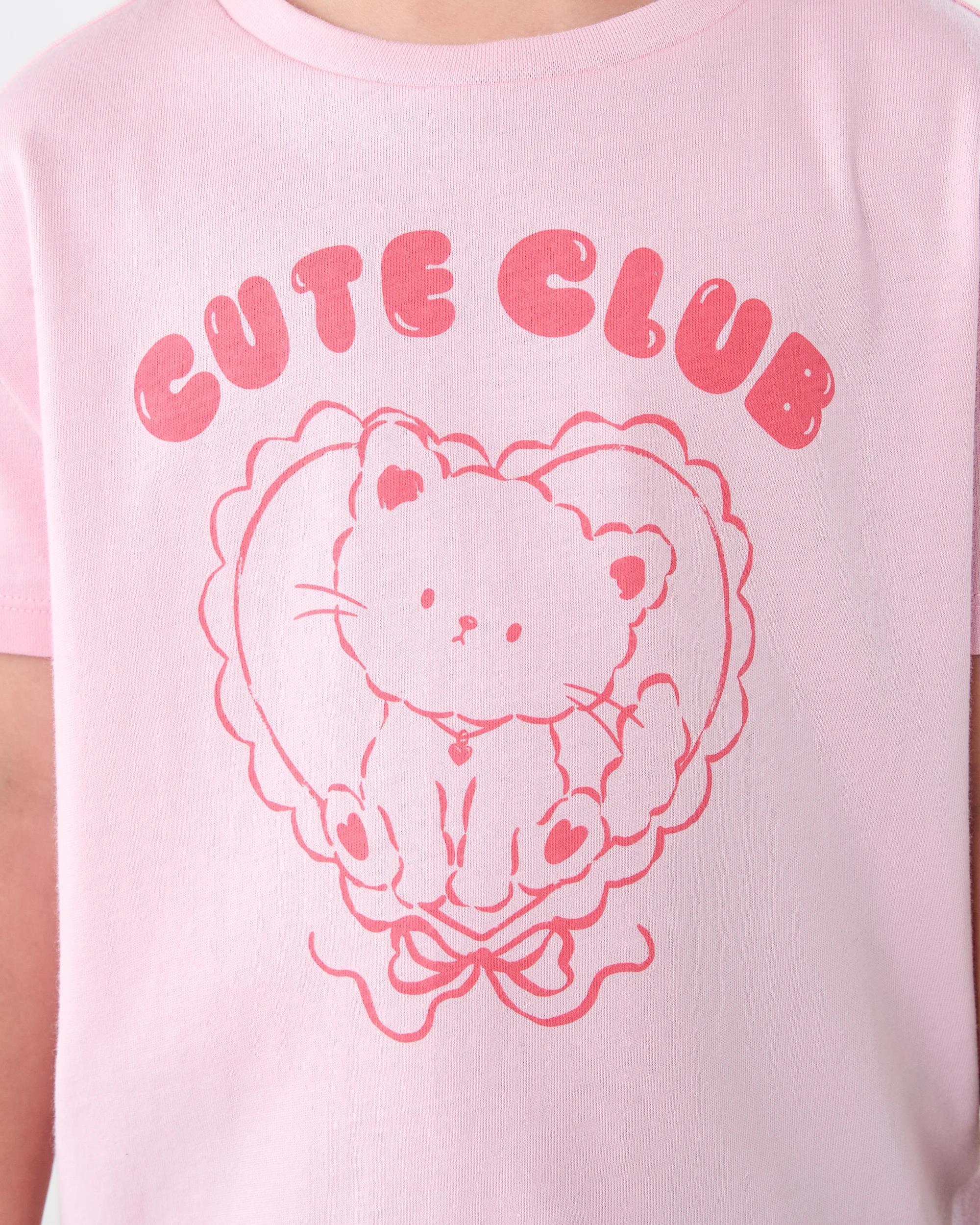4 Printed T-shirt Pink Cat, 4 of 7