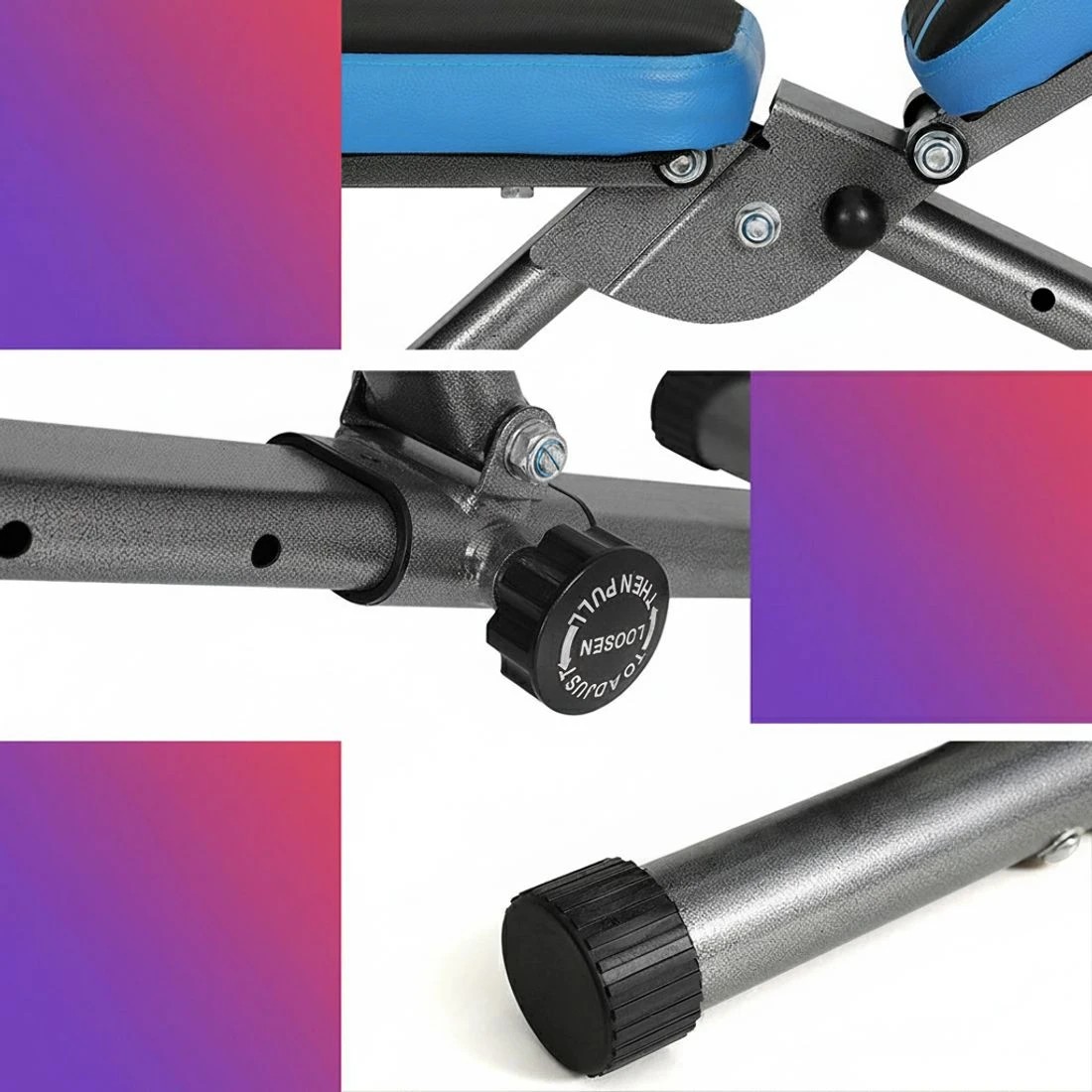 6 Everfit Weight Bench Adjustable FID Bench Press Home Gym 330kg Capacity - Multi, 6 of 6