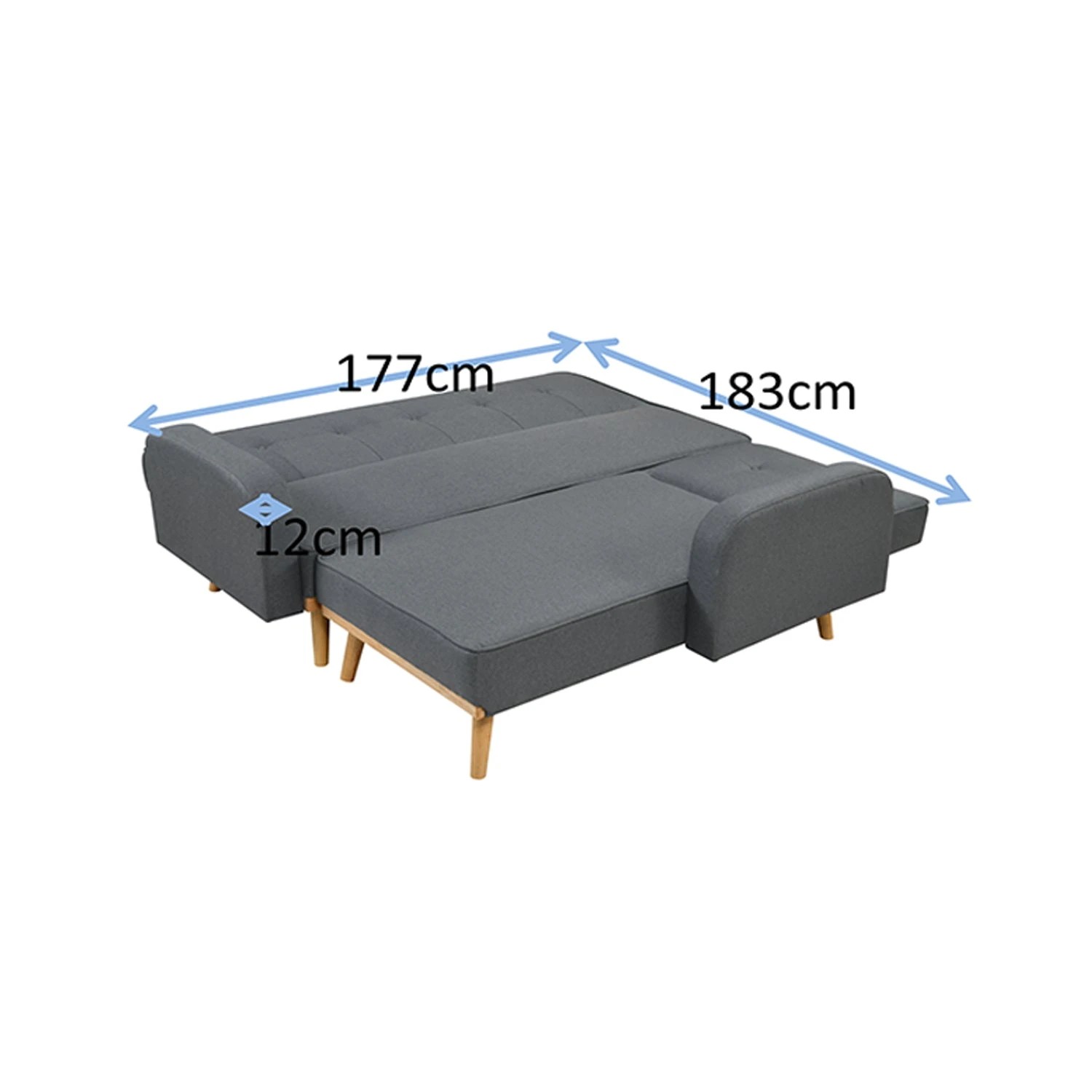 9 Foret 3seater Sofa Lounge Convertible Couch Furniture Ottoman Chaise Recliner L Shaped, 9 of 10