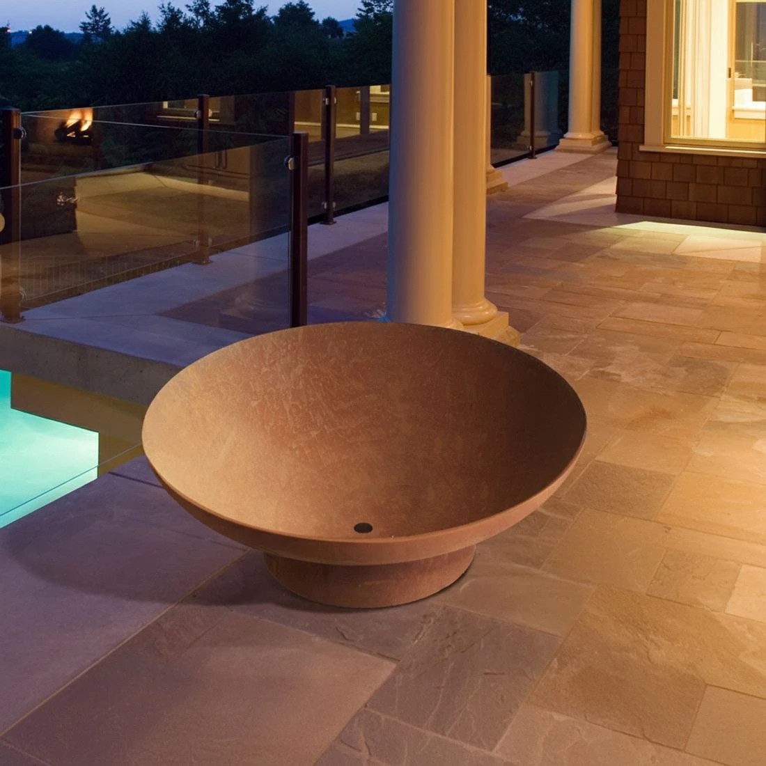 6 Grillz Fire Pit Bowl Cast Iron Rustic 70cm - Natural, 6 of 8