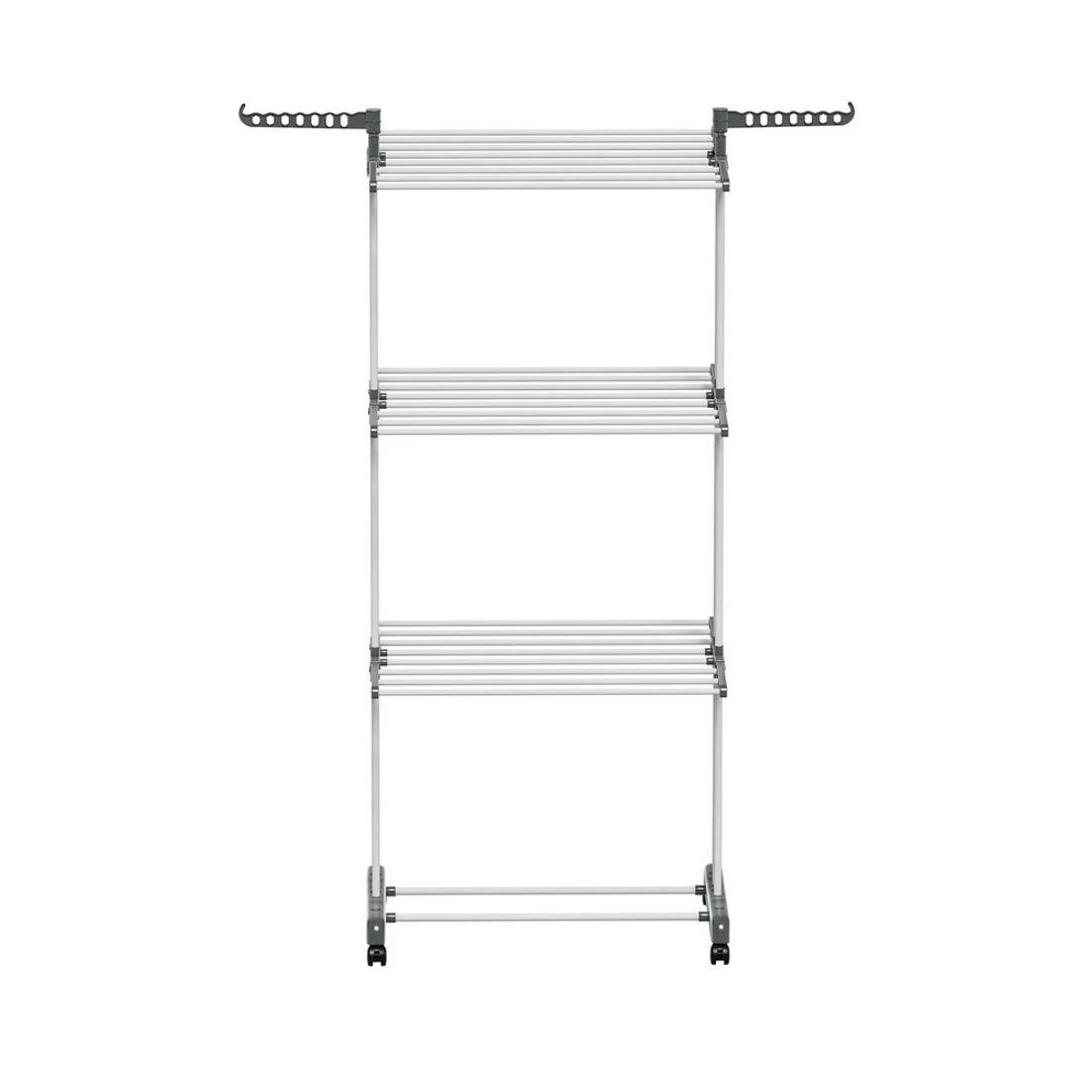 5 Artiss Clothes Drying Rack 173cm Coat Airer Hanger Foldable Portable Indoor Outdoor Space Saving Lockable Wheels - Grey, 5 of 8