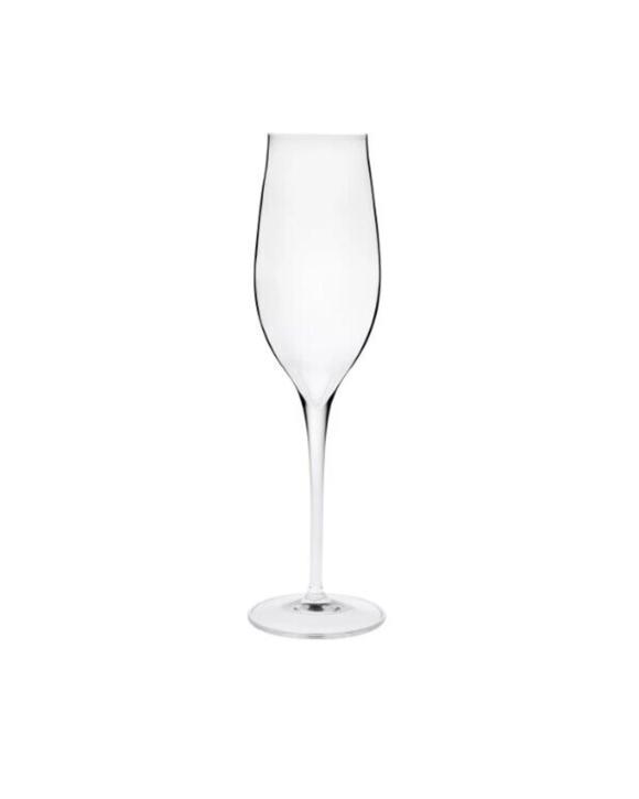 Luigi Bormioli Vinea Flute Glasses 200ml 6 Pack - Clear