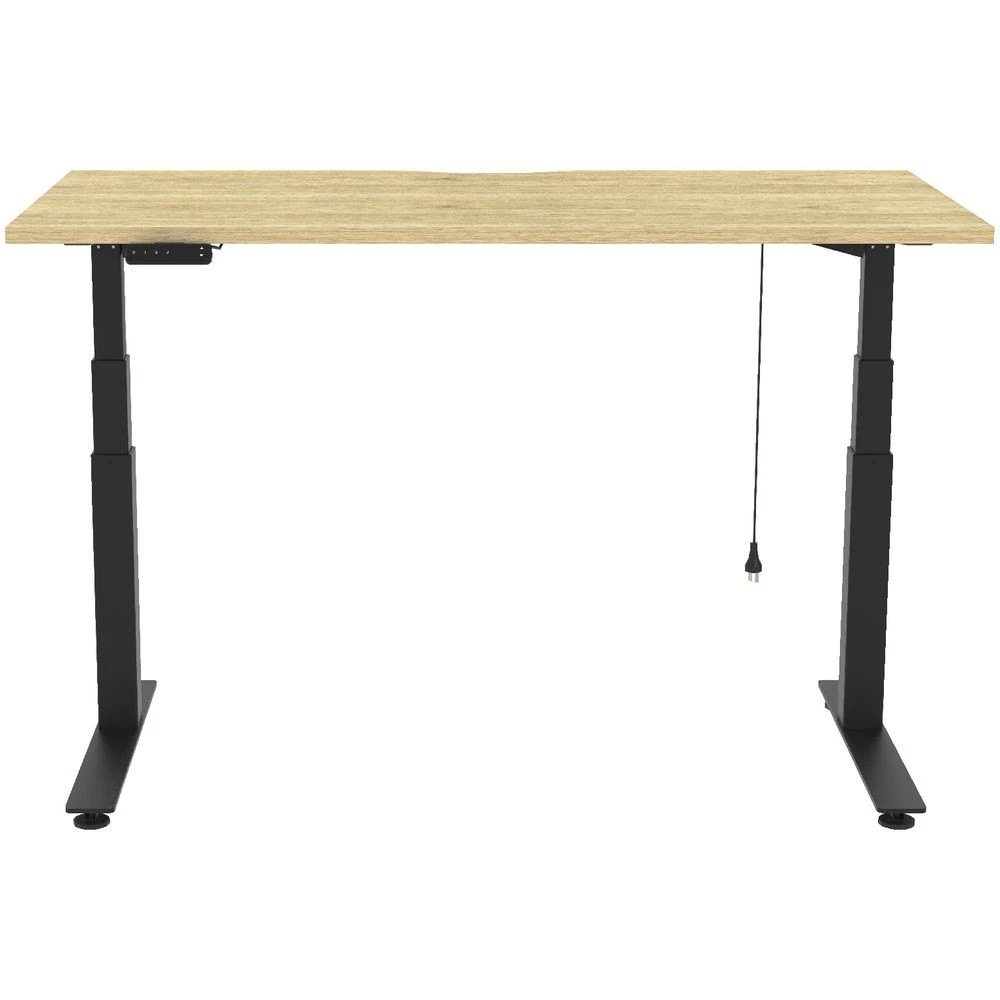 2 Stilford S2 Electric Sit Stand Desk 1500mm Black/Oak Desks, Tables and Workstations, 2 of 5