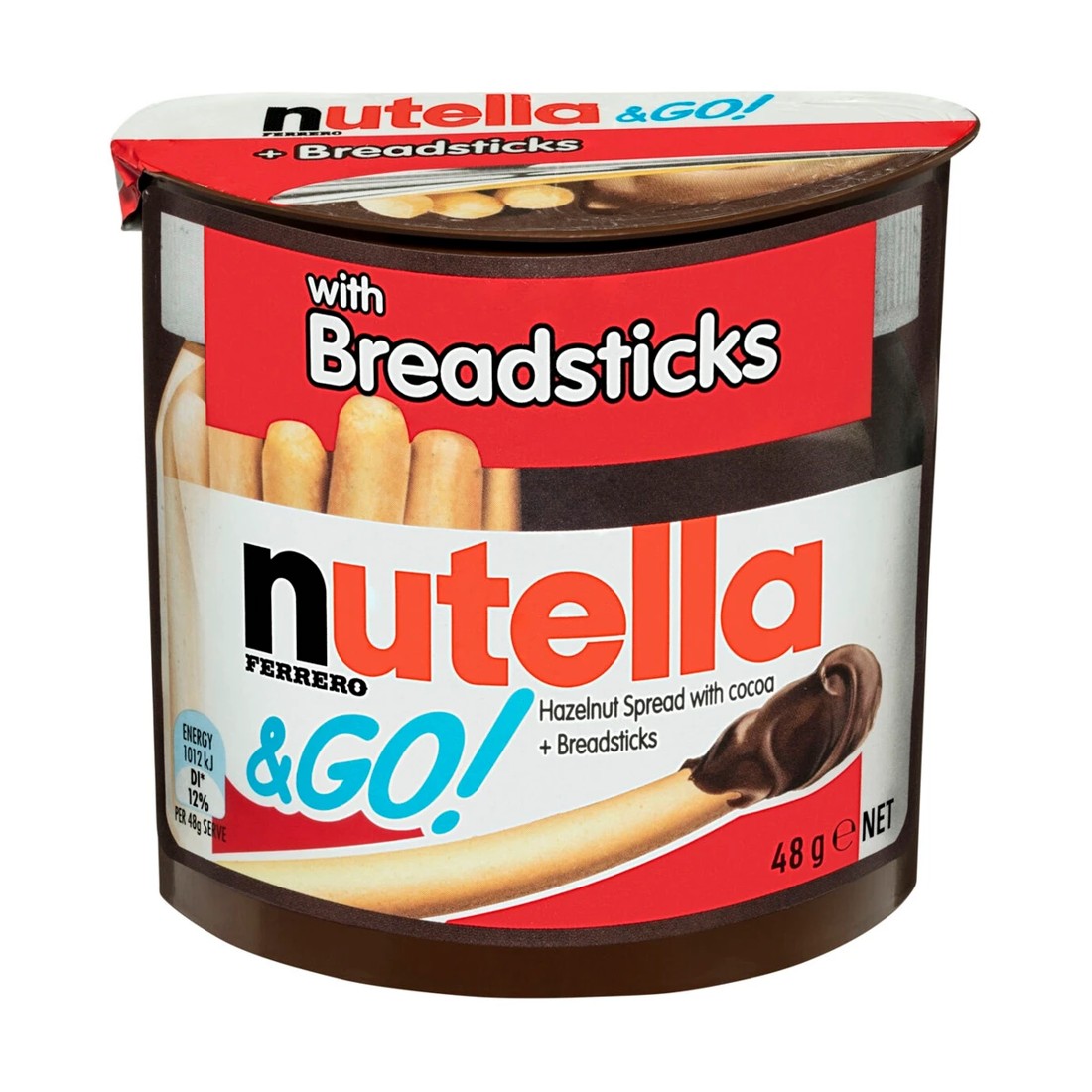 4 Nutella & Go Hazelnut Chocolate Spread with Breadsticks 48g, 4 of 9