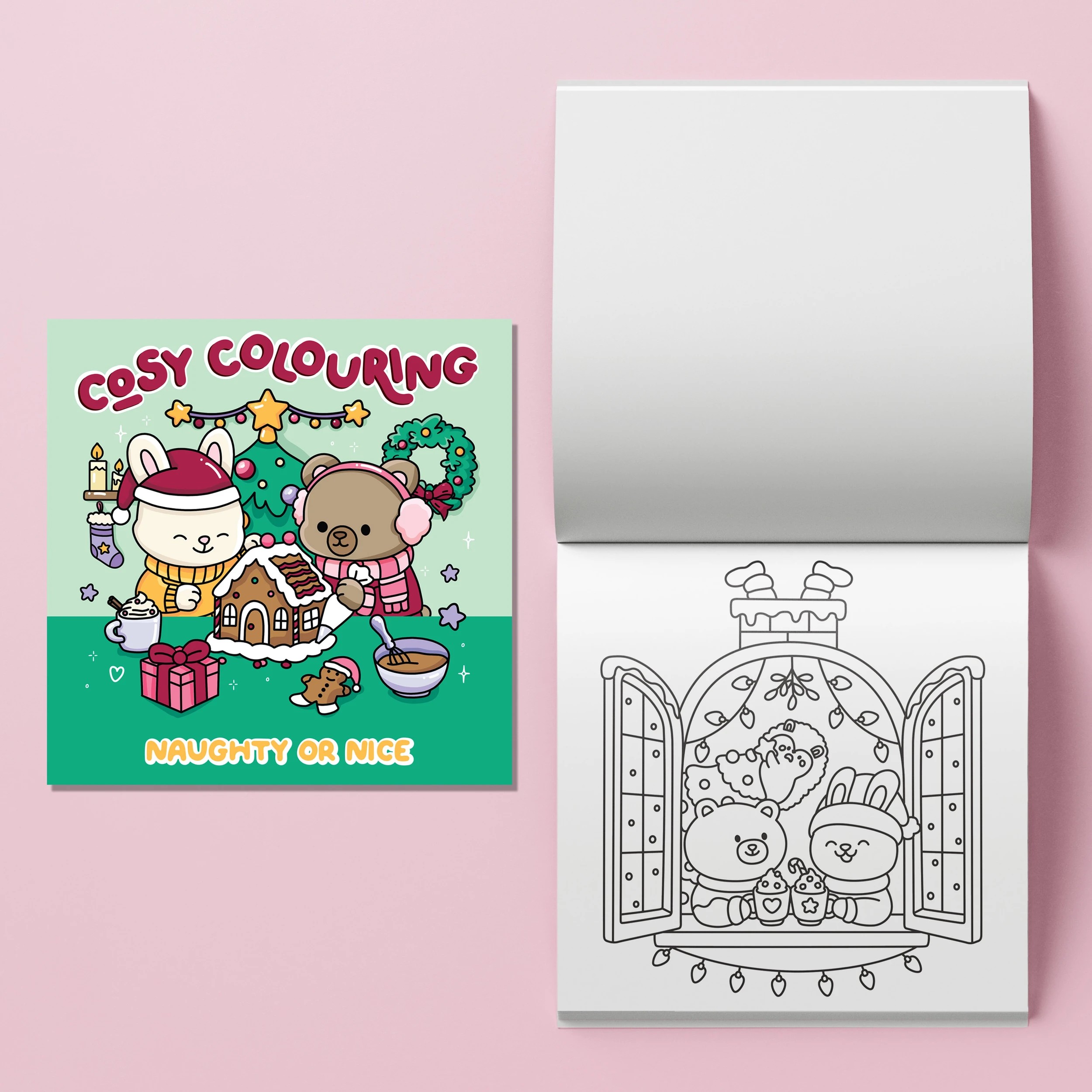 4 Art Maker Cosy Colouring Art Kit: Naughty or Nice - Book, 4 of 5